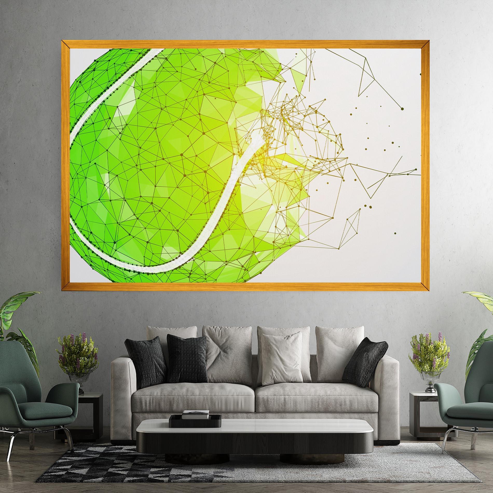 Tablou Canvas Green Line Tennis mockup 7