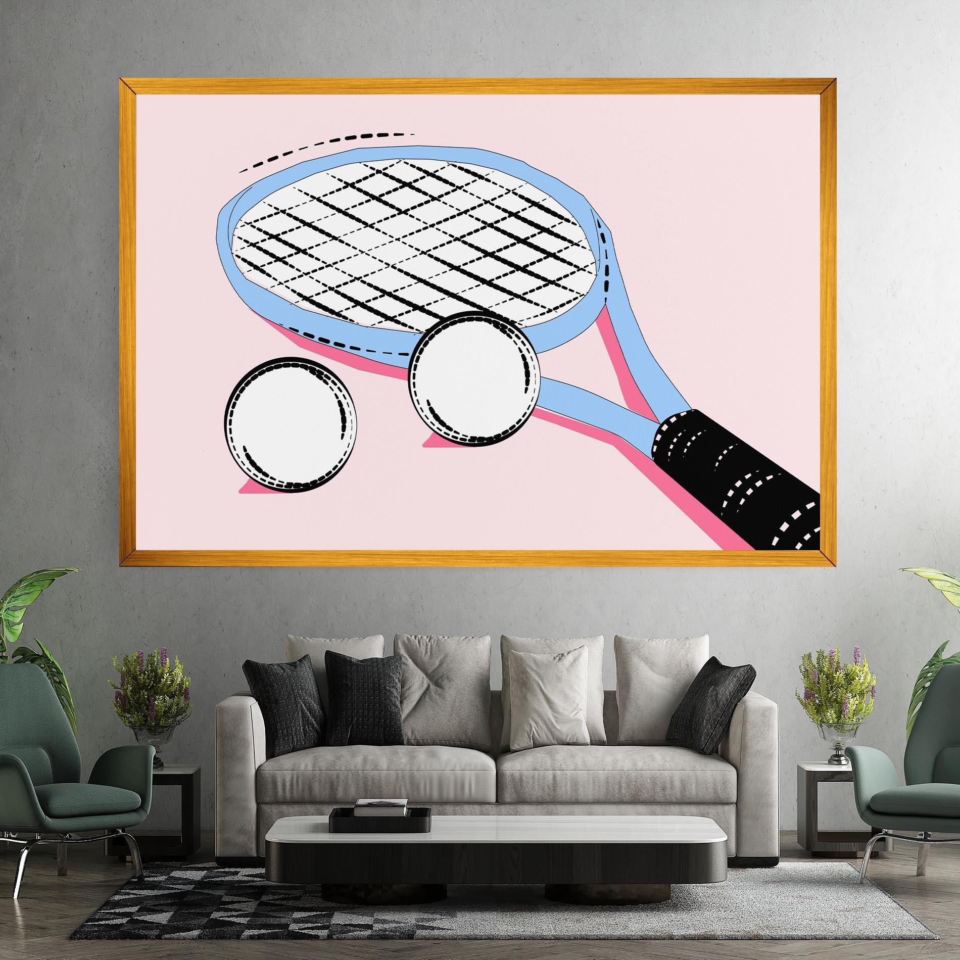 Tablou Canvas Pink Tennis mockup 7