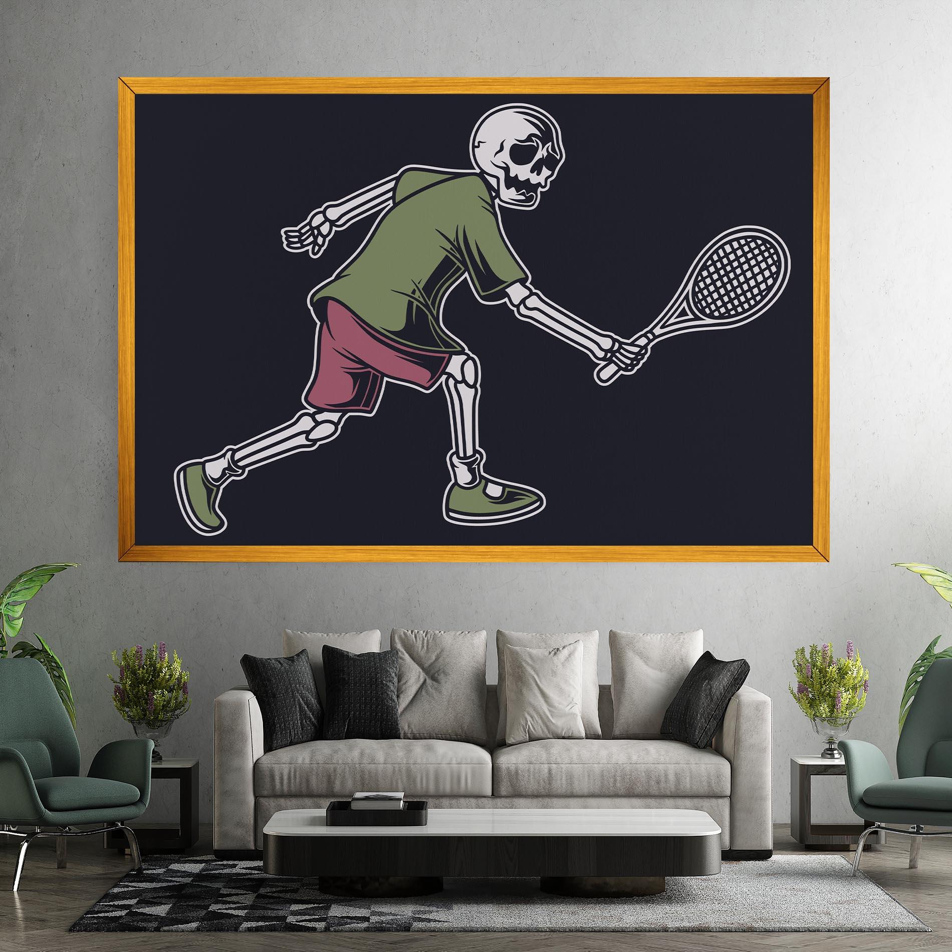 Tablou Canvas Skull Tennis mockup 7