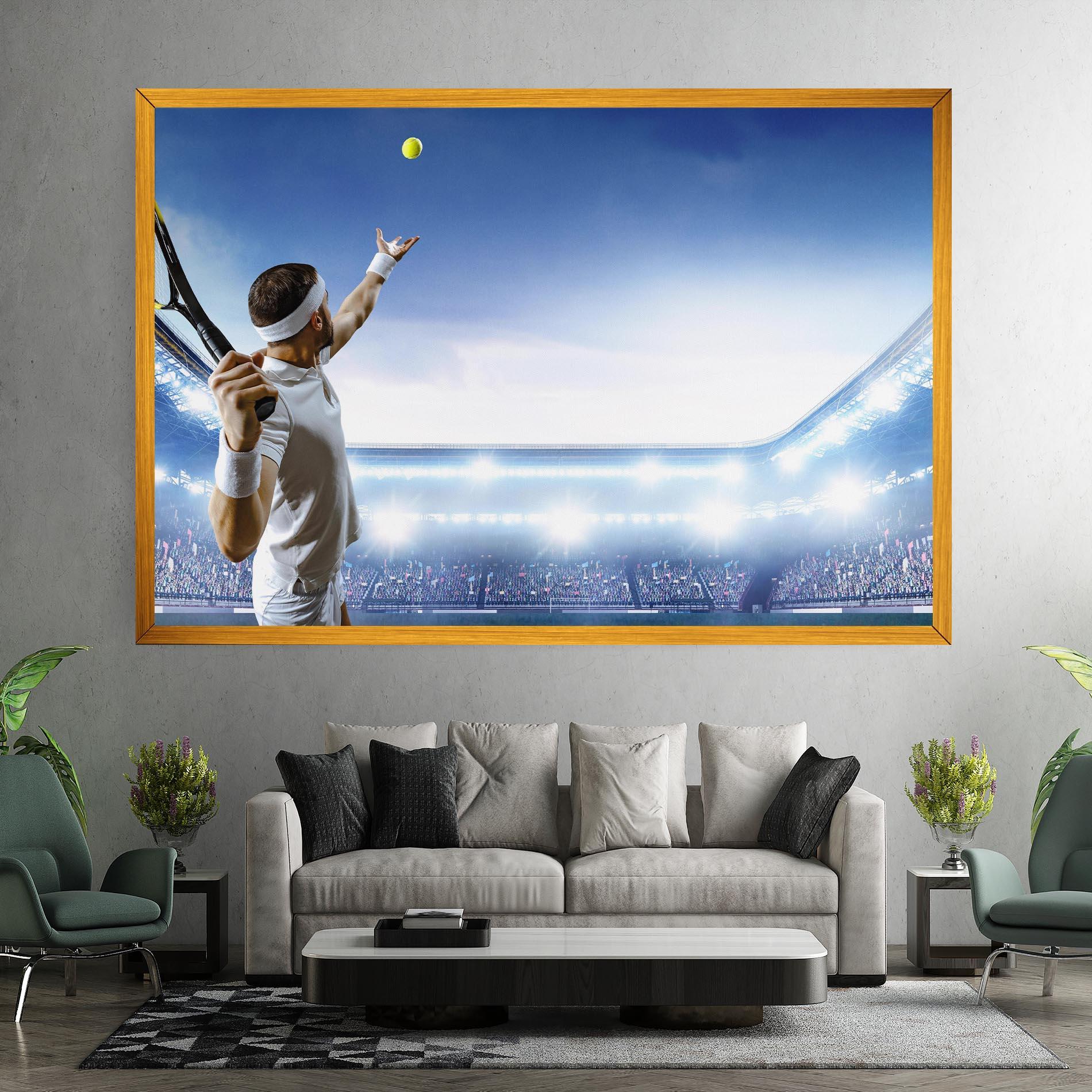 Tablou Canvas Stadium Tennis Player mockup 7