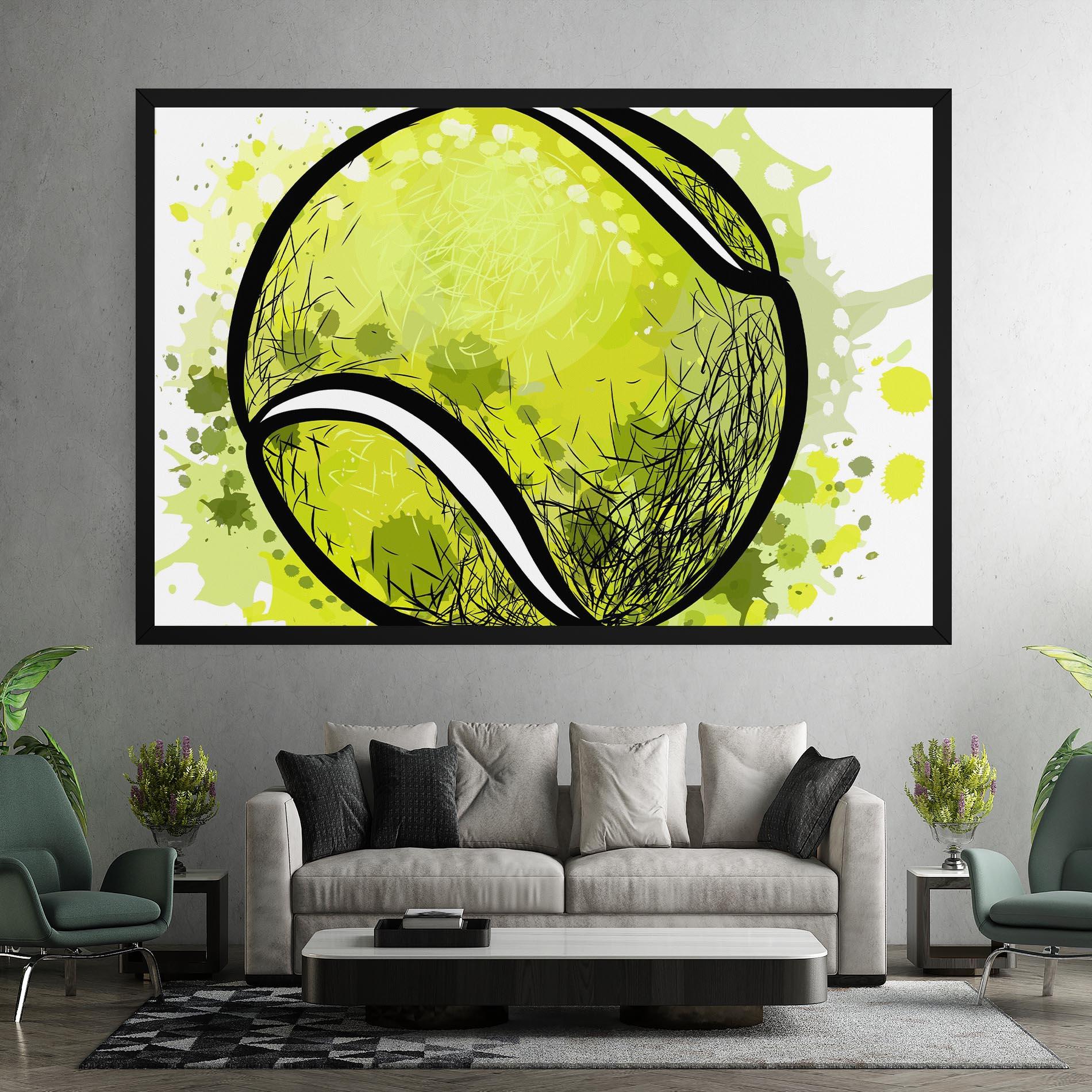 Tablou Canvas Big Tennis Ball mockup 7
