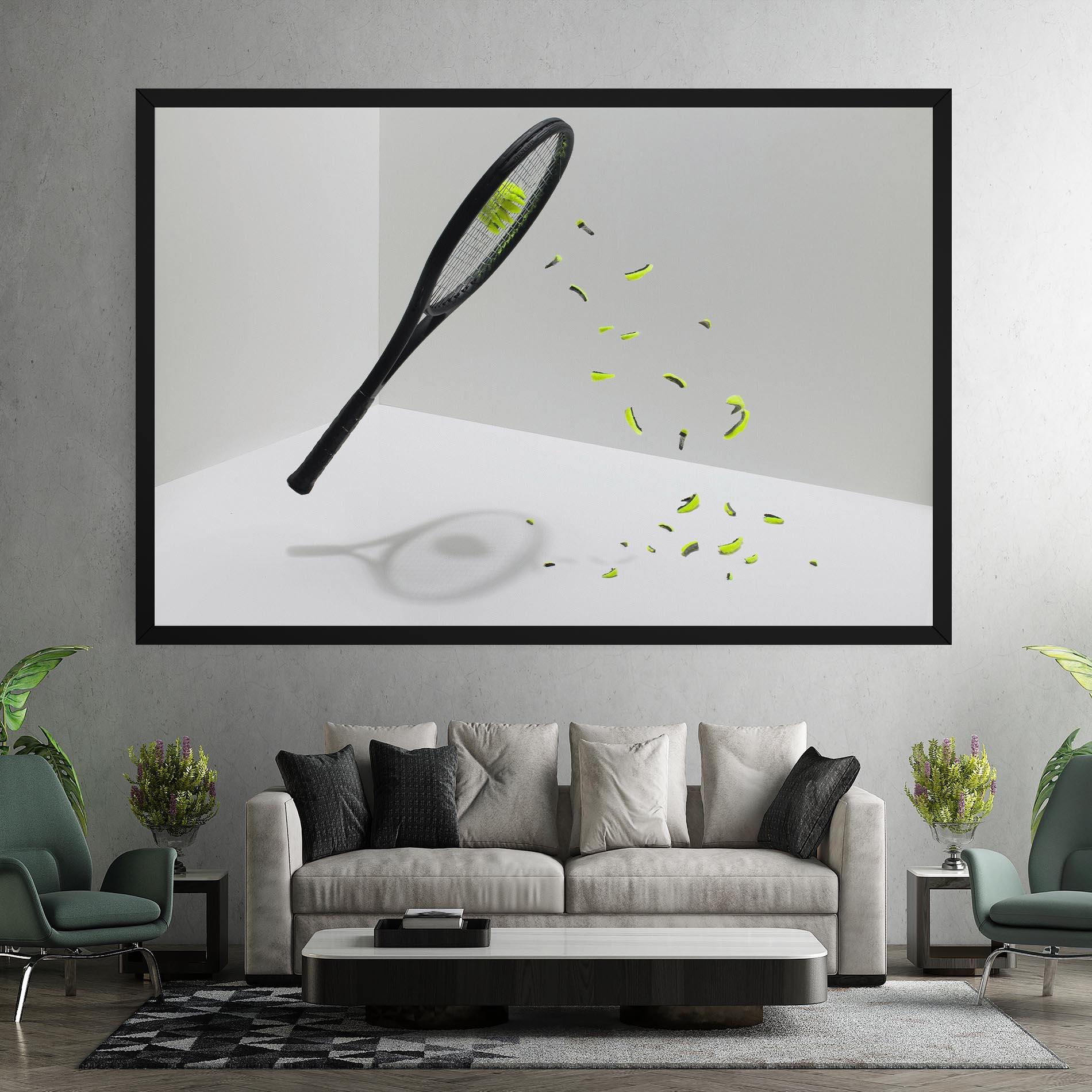 Tablou Canvas Broken Tennis Ball mockup 7