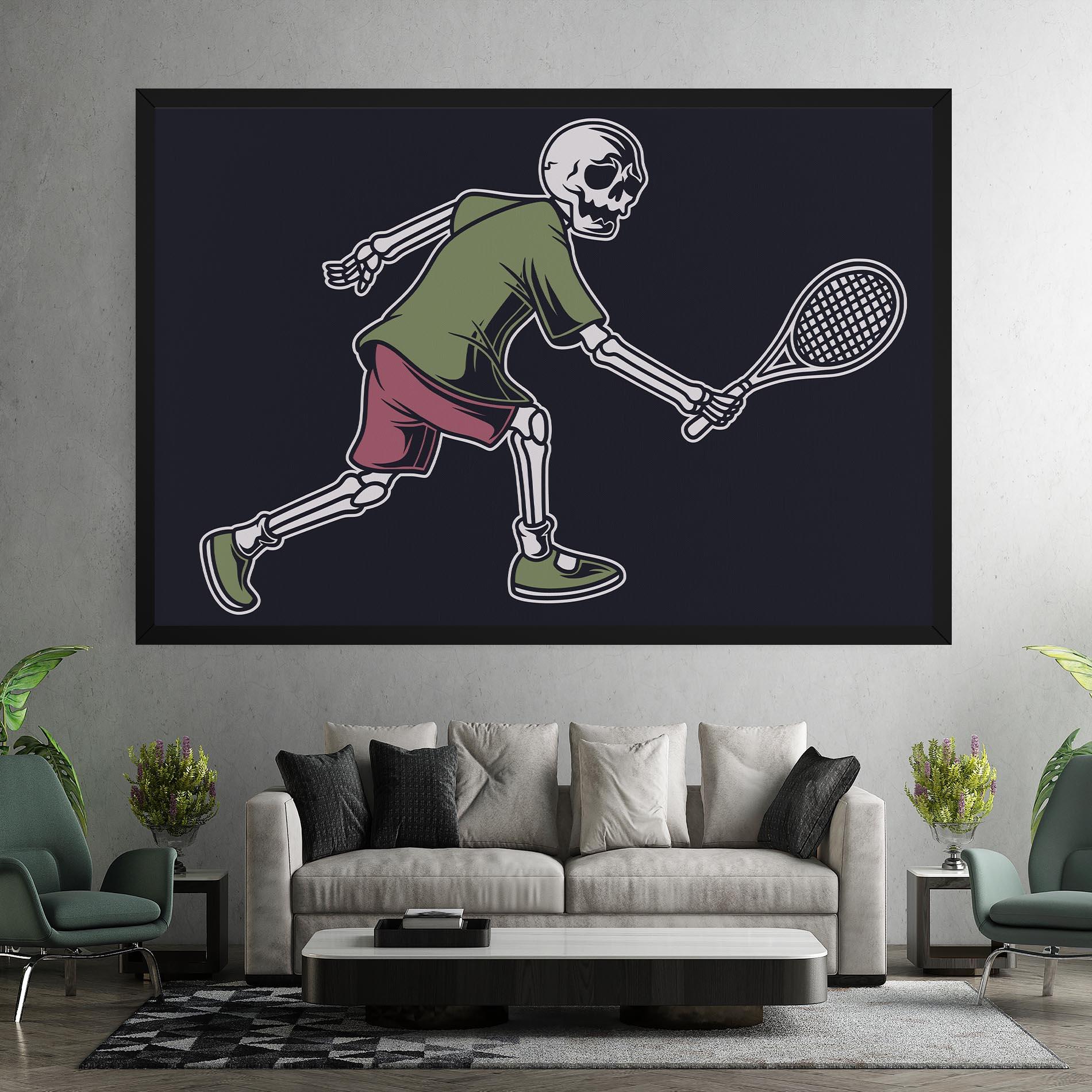 Tablou Canvas Skull Tennis mockup 7