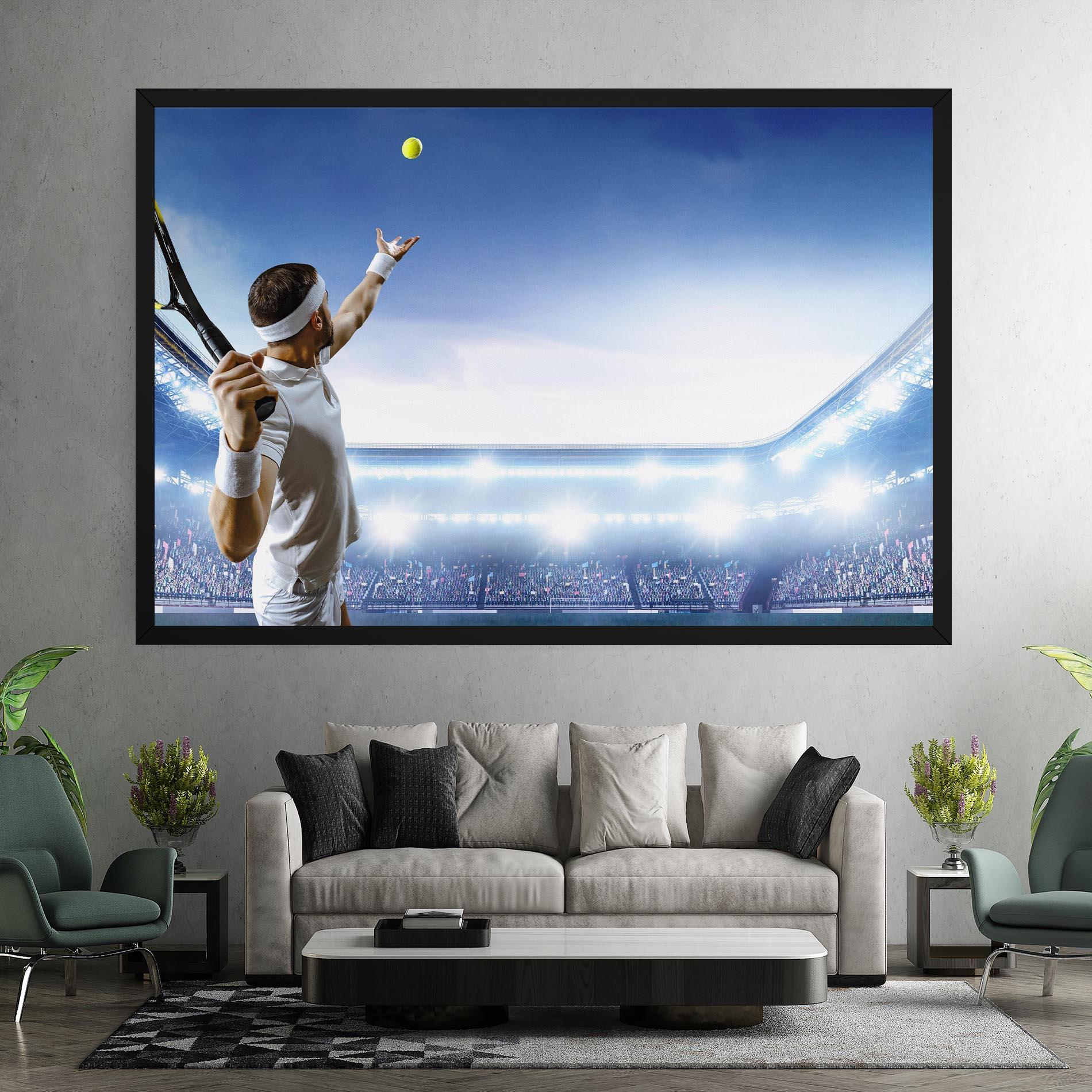 Tablou Canvas Stadium Tennis Player mockup 7