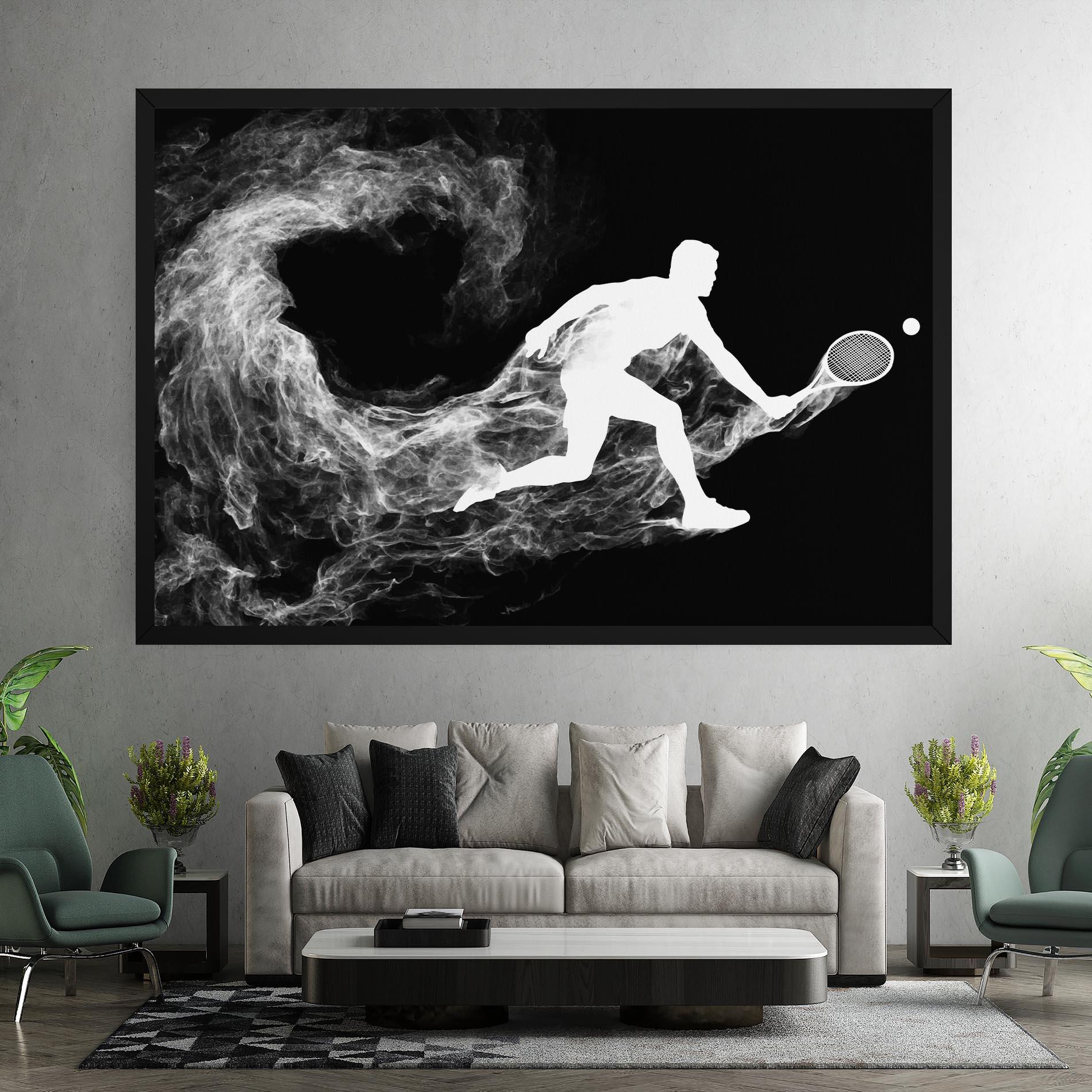 Tablou Canvas Tennis White Smoke mockup 7