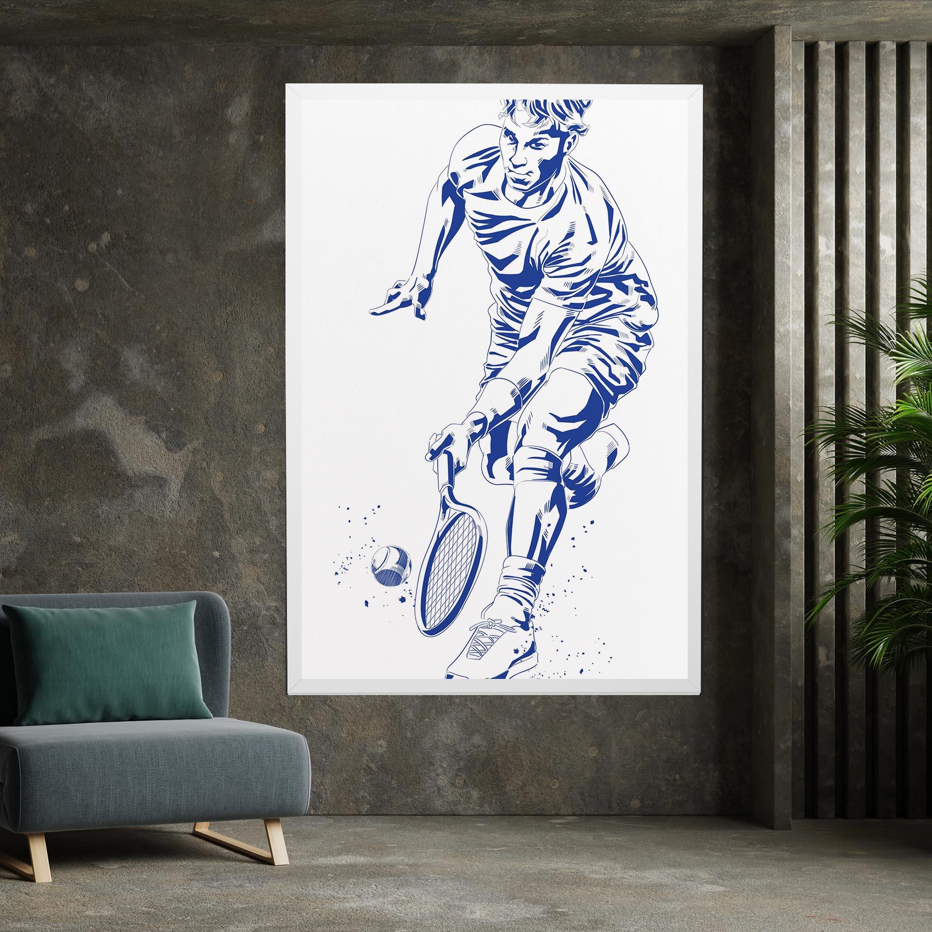 Tablou Canvas Blue Tennis mockup 7