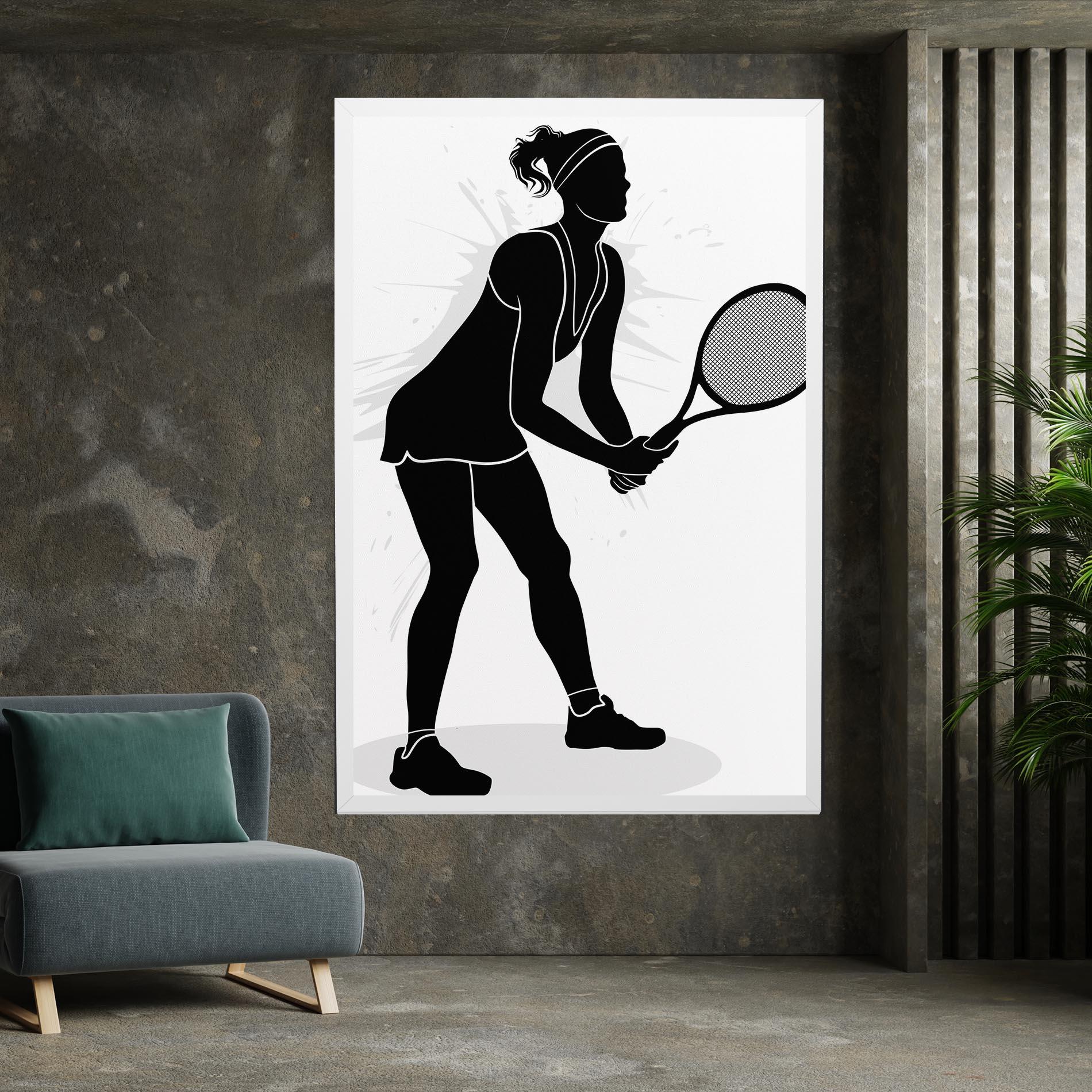 Tablou Canvas Female Tennis Player mockup 7