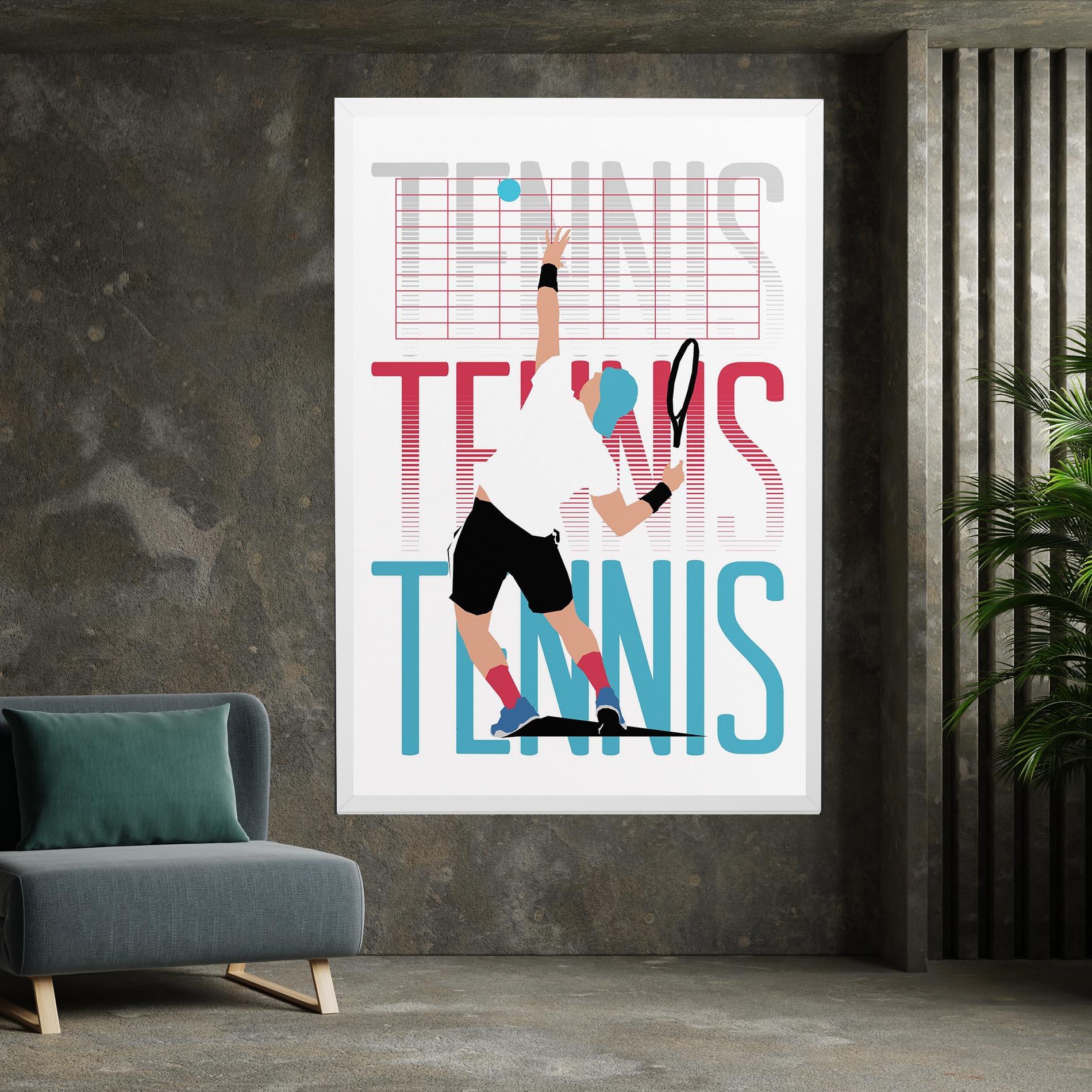 Tablou Canvas Tennis Ball Jump mockup 7