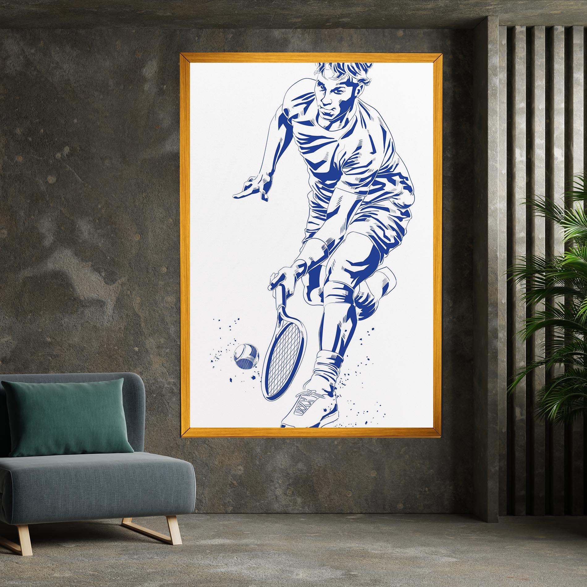 Tablou Canvas Blue Tennis mockup 7