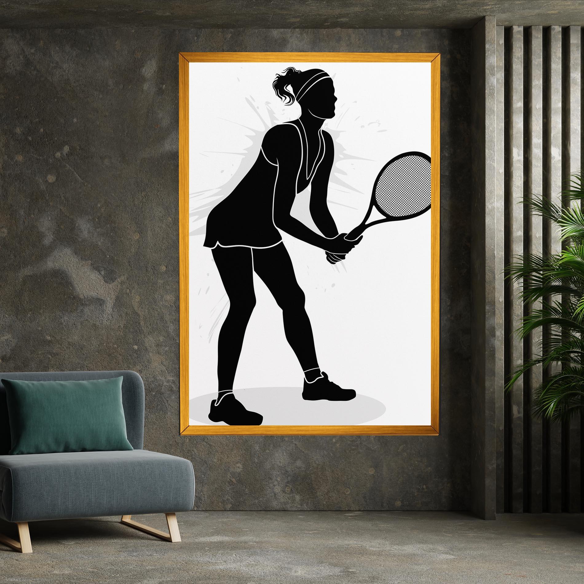 Tablou Canvas Female Tennis Player mockup 7