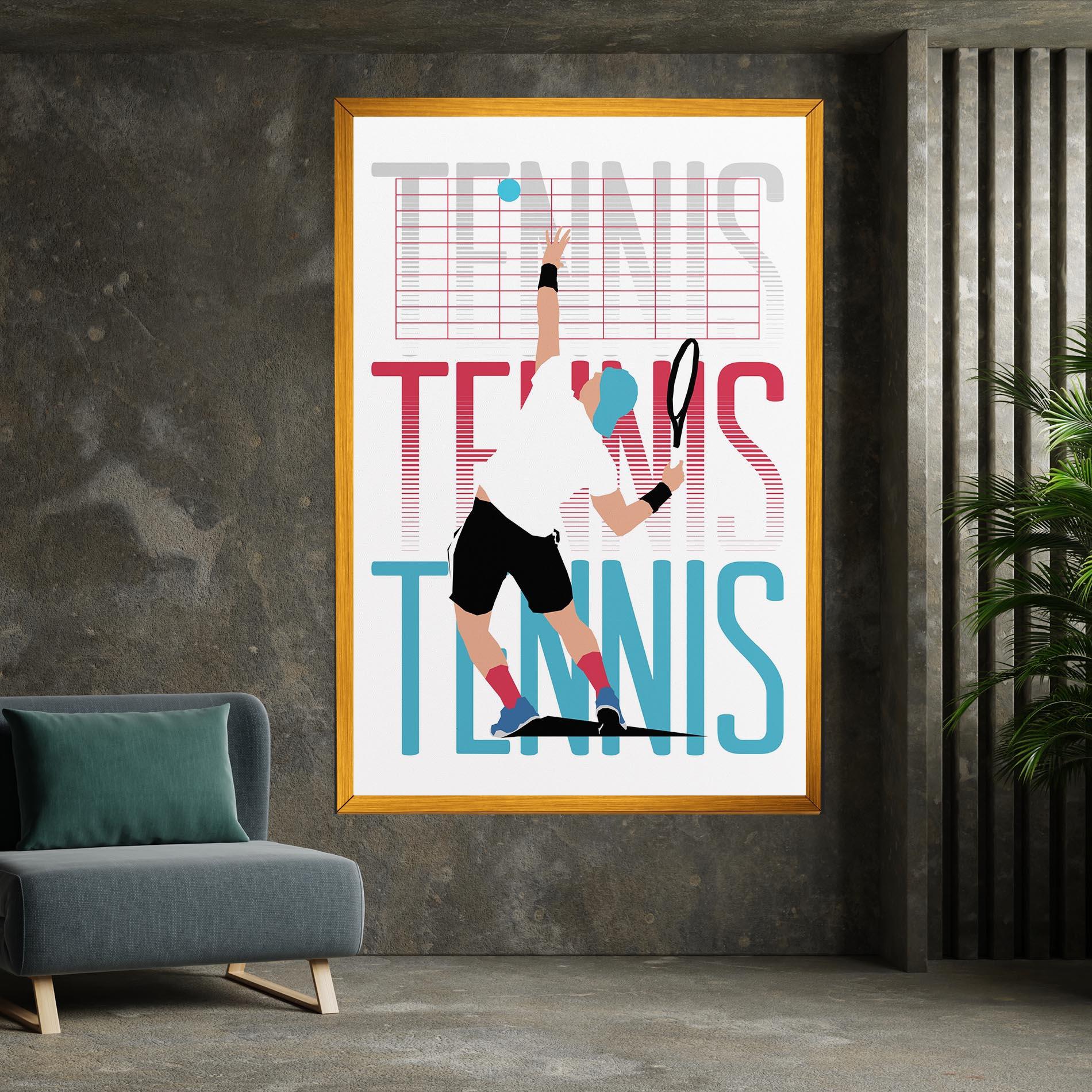 Tablou Canvas Tennis Ball Jump mockup 7