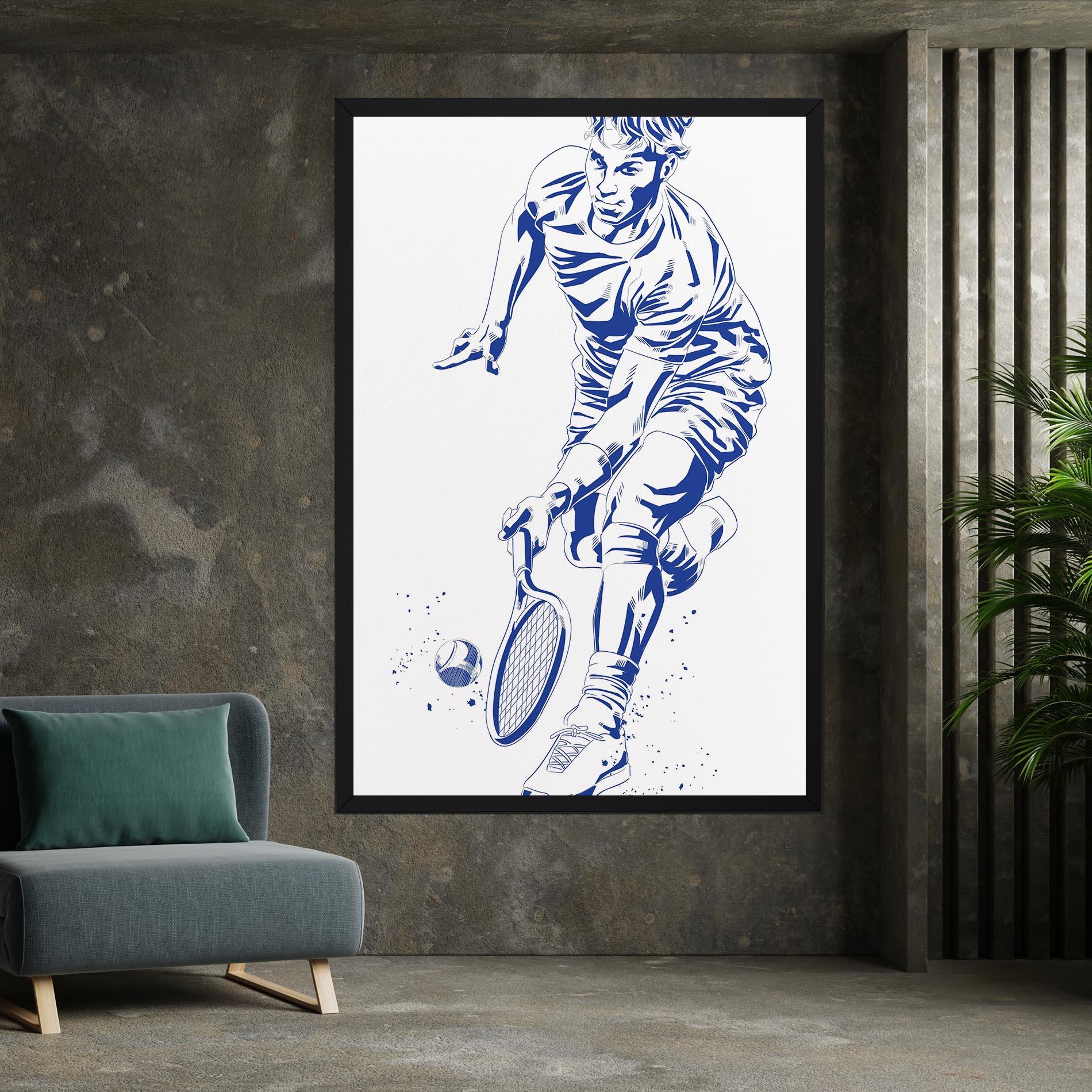 Tablou Canvas Blue Tennis mockup 7