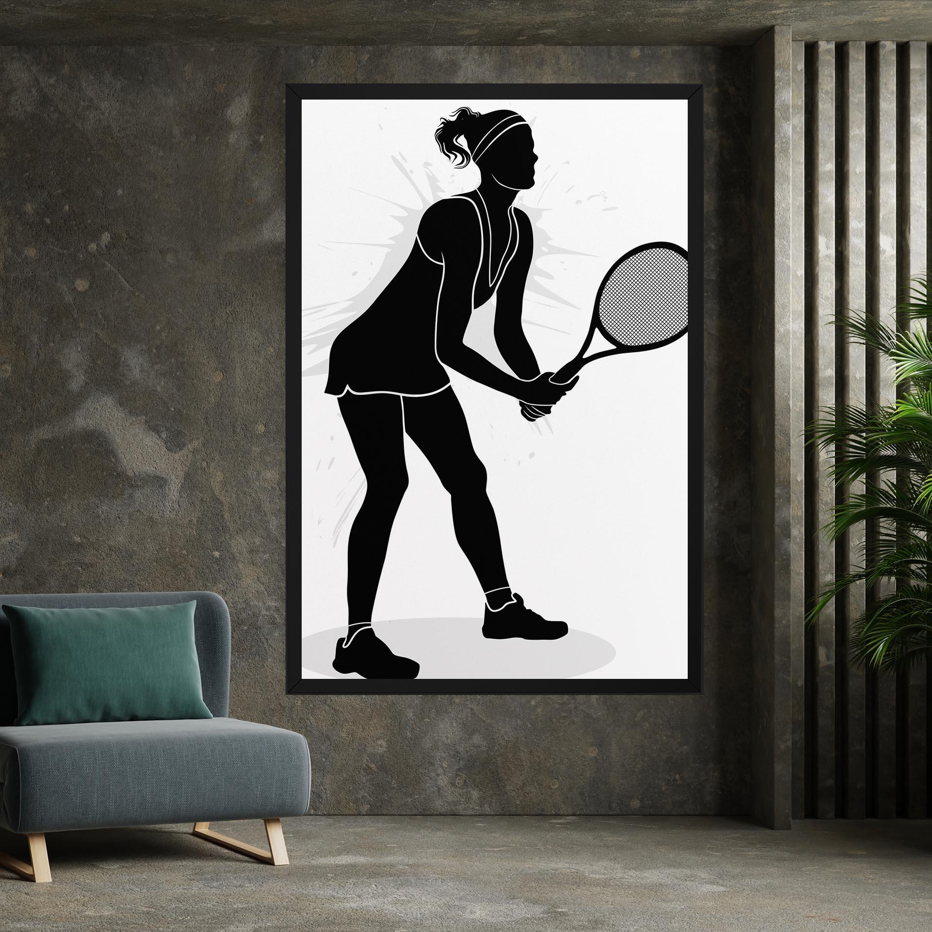 Tablou Canvas Female Tennis Player mockup 7