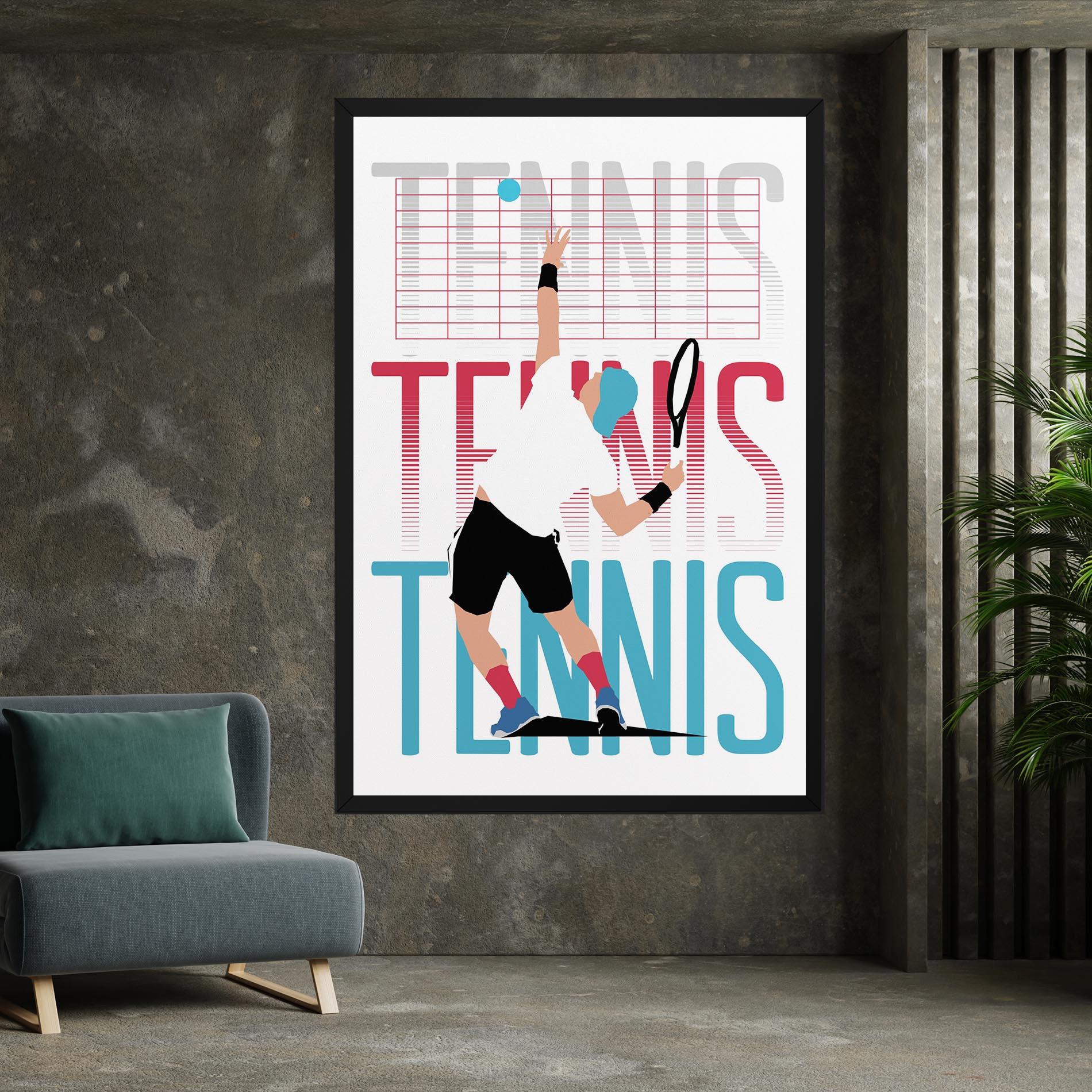 Tablou Canvas Tennis Ball Jump mockup 7