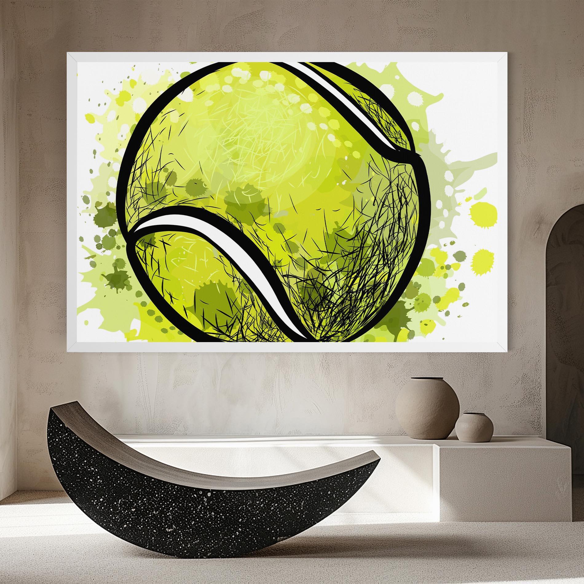 Tablou Canvas Big Tennis Ball mockup 8