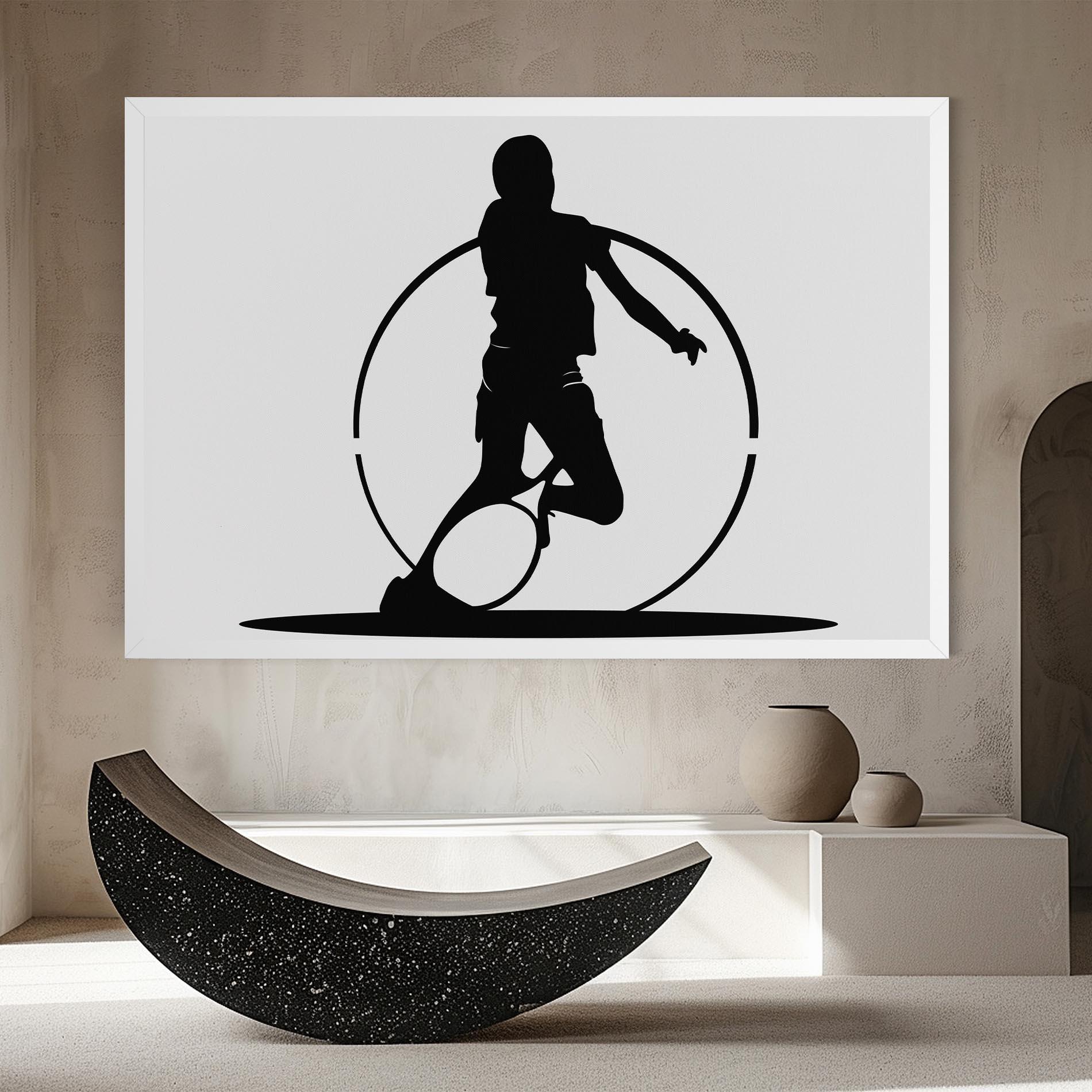 Tablou Canvas Black Tennis Circle mockup 8