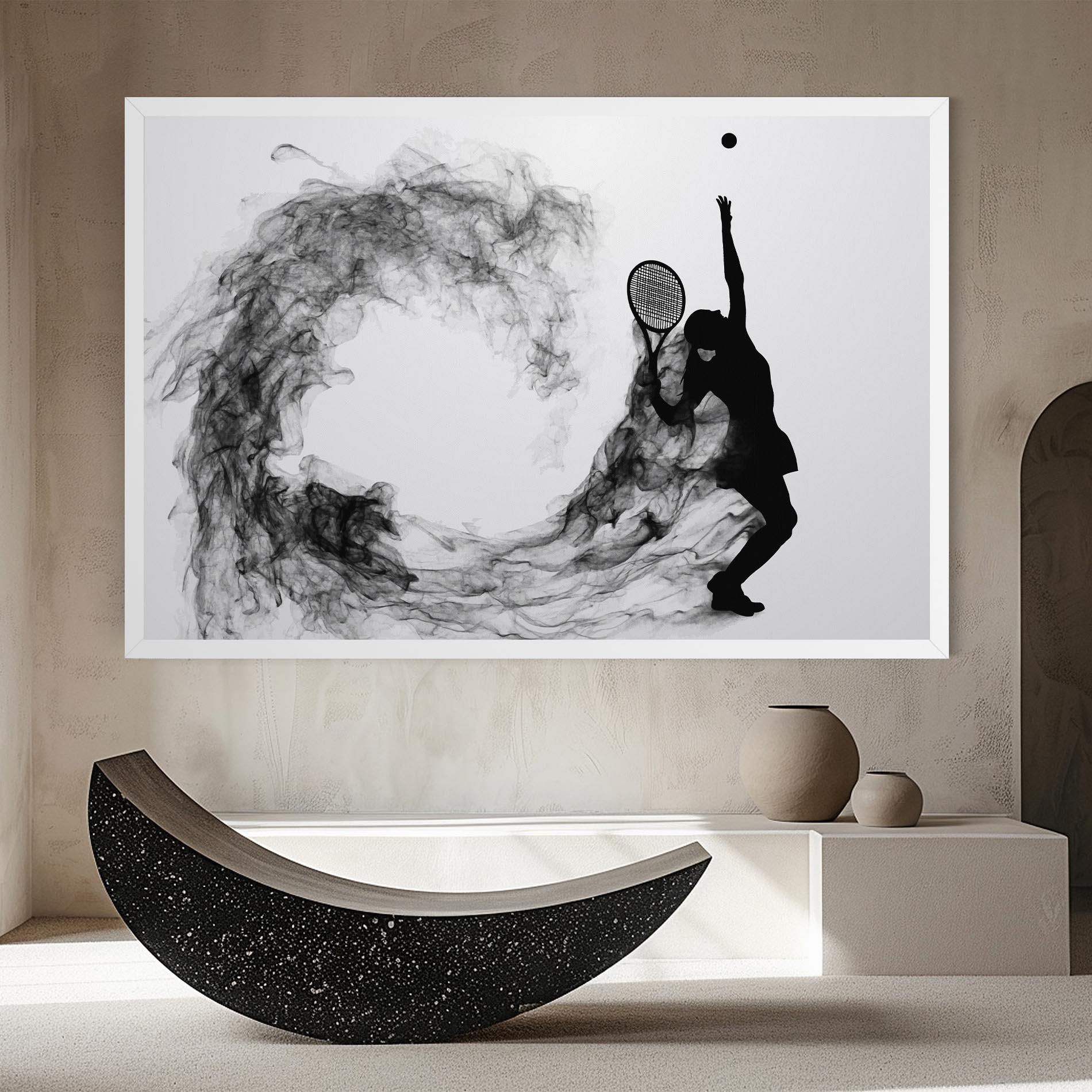 Tablou Canvas Black Tennis Smoke mockup 8