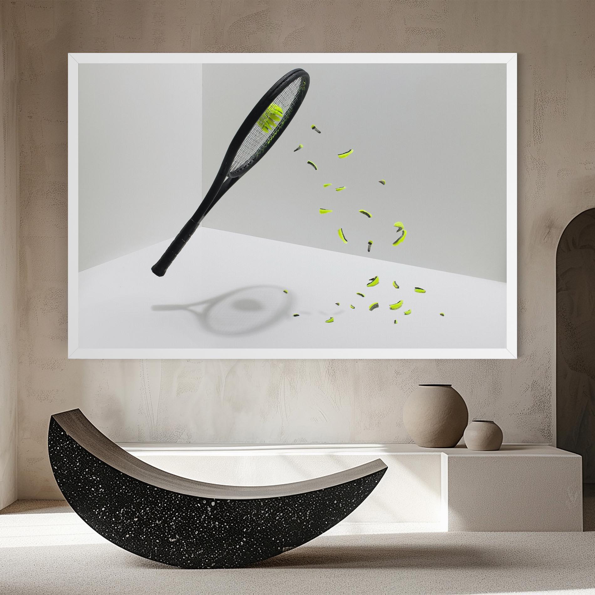 Tablou Canvas Broken Tennis Ball mockup 8