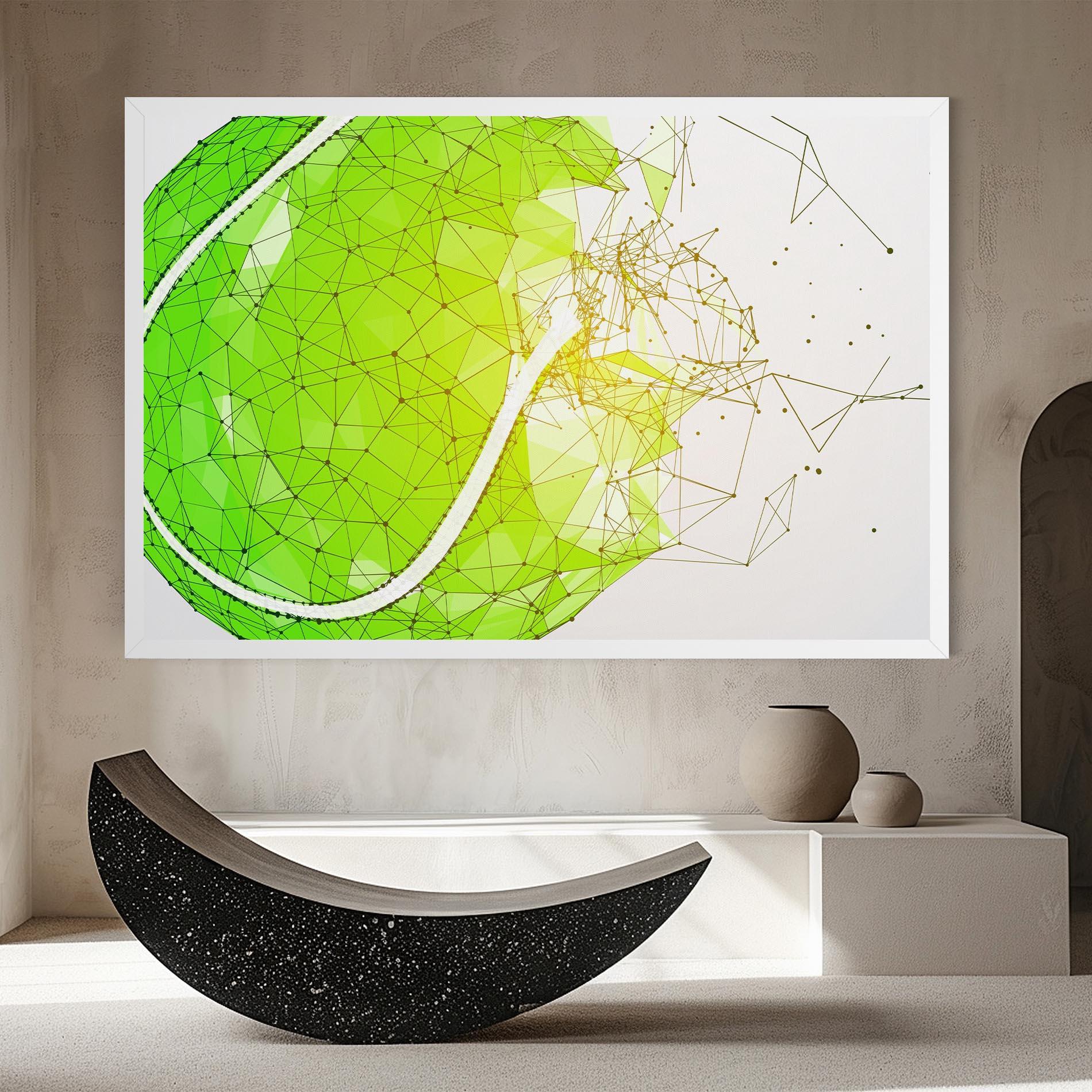 Tablou Canvas Green Line Tennis mockup 8