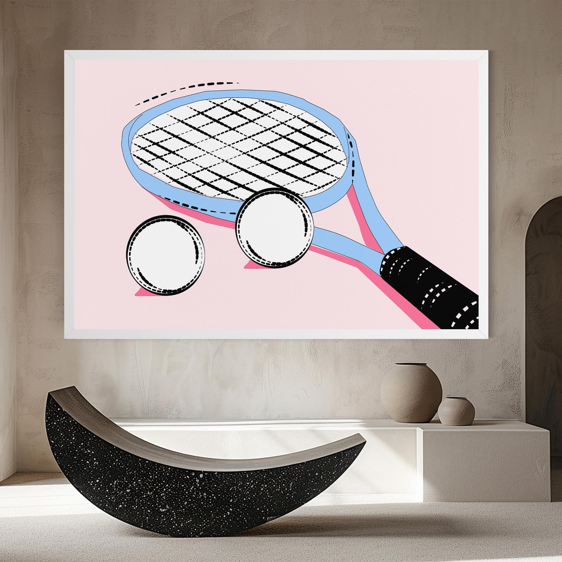 Tablou Canvas Pink Tennis mockup 8