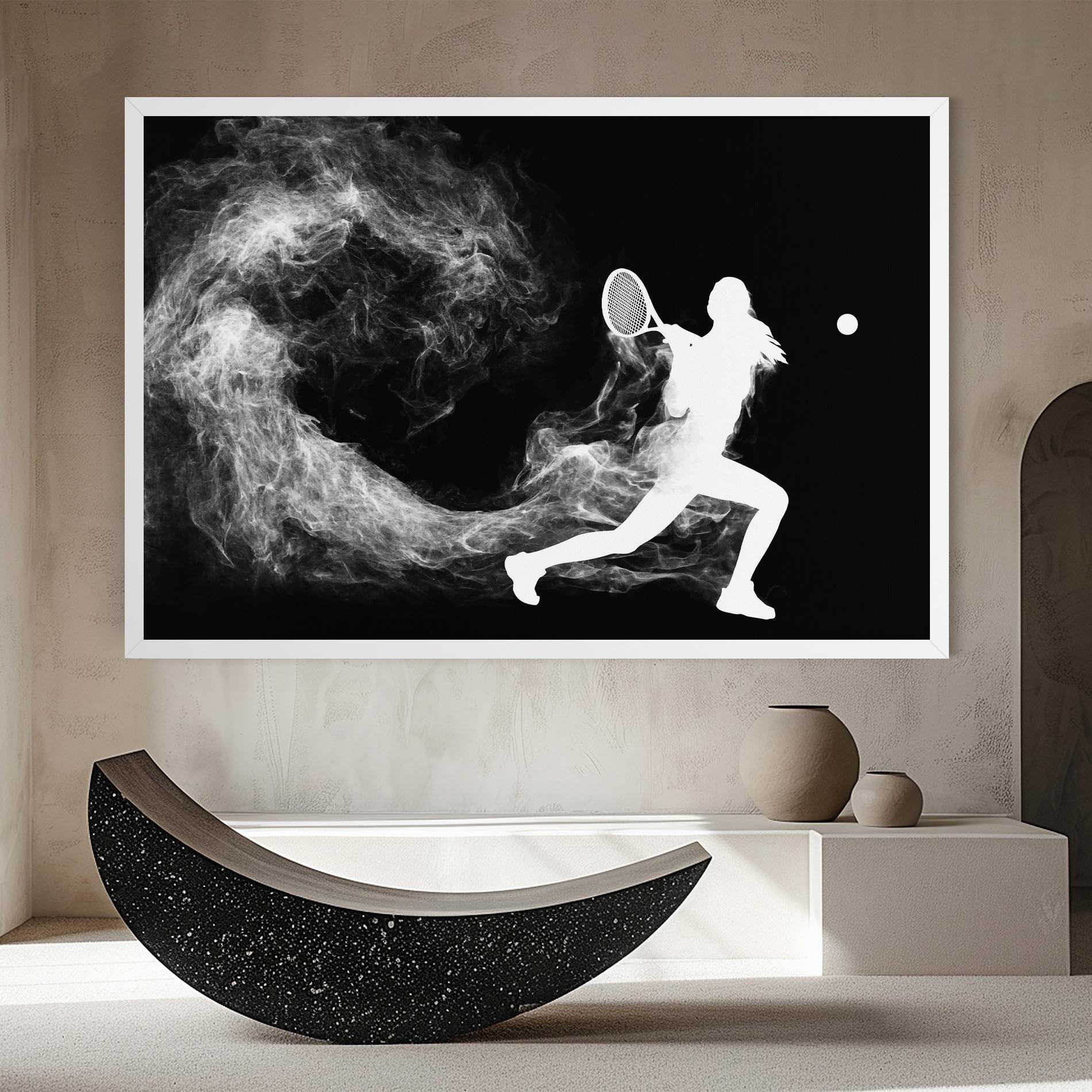 Tablou Canvas Tennis Spoke White mockup 8