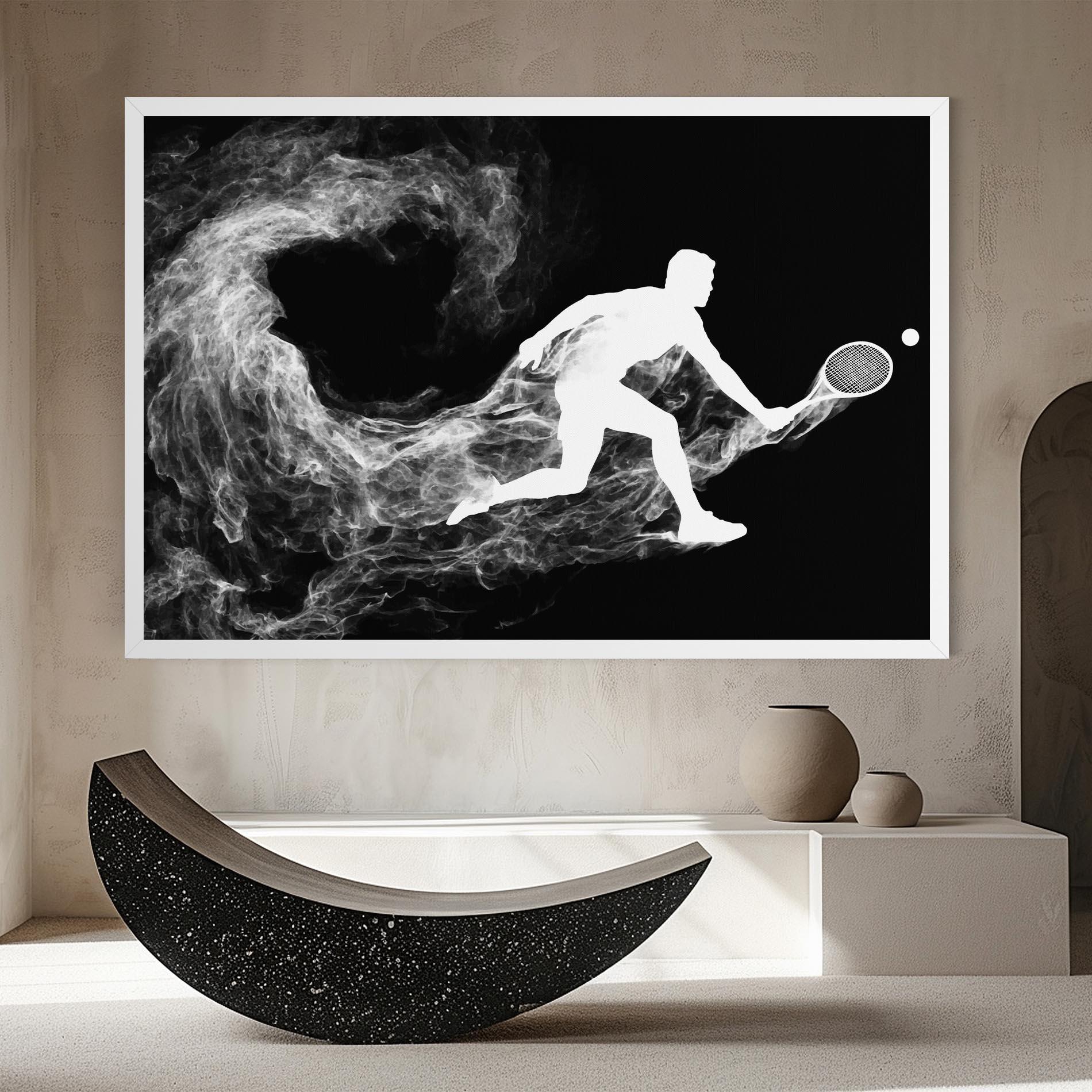 Tablou Canvas Tennis White Smoke mockup 8