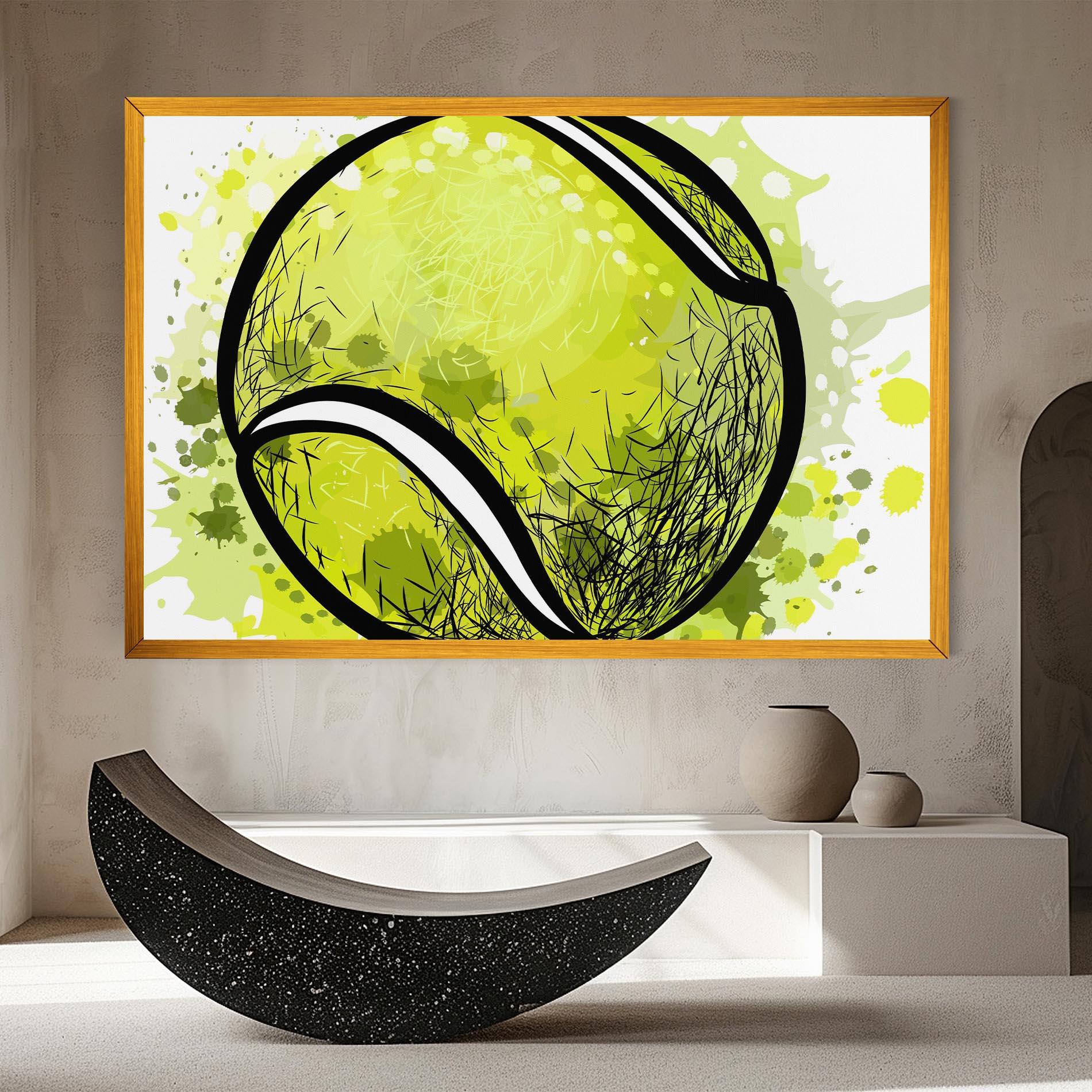 Tablou Canvas Big Tennis Ball mockup 8