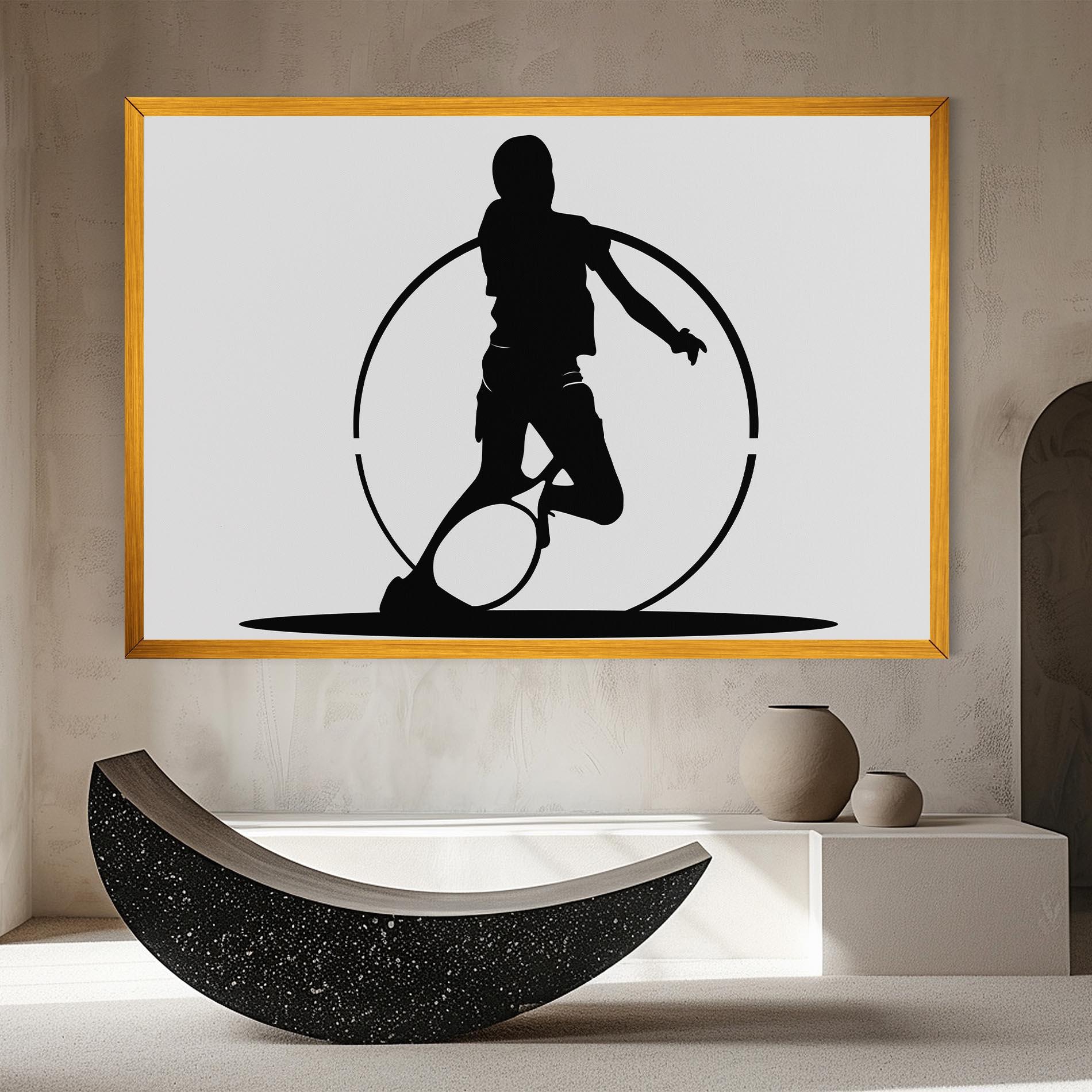 Tablou Canvas Black Tennis Circle mockup 8