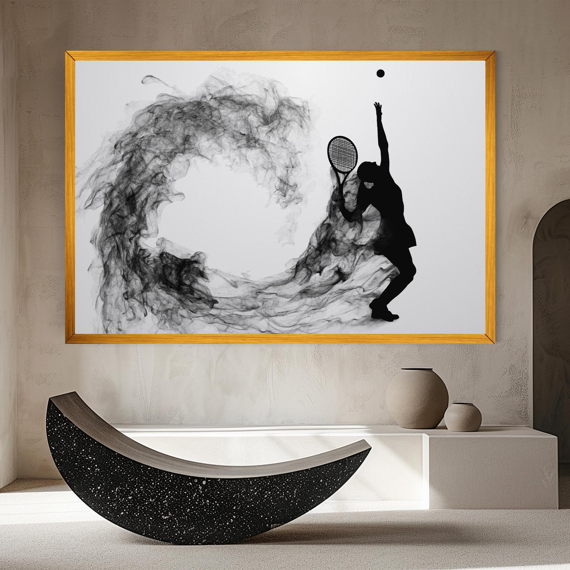 Tablou Canvas Black Tennis Smoke mockup 8