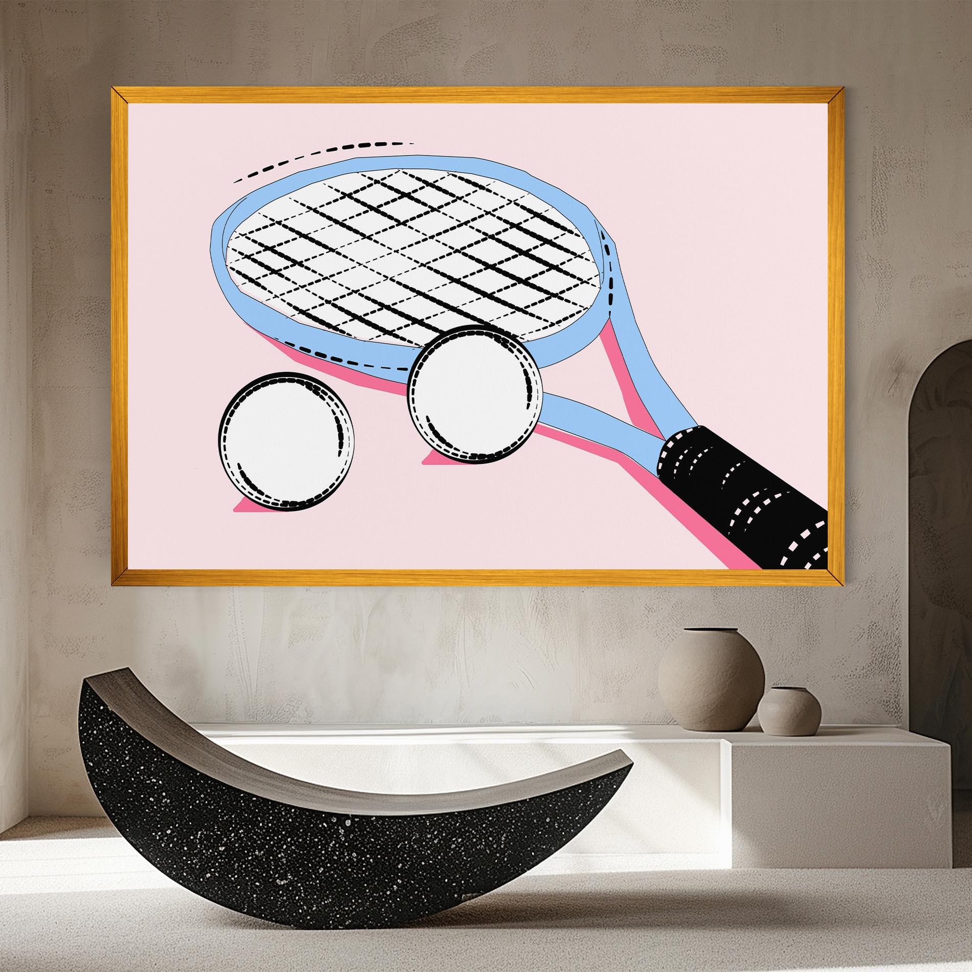 Tablou Canvas Pink Tennis mockup 8