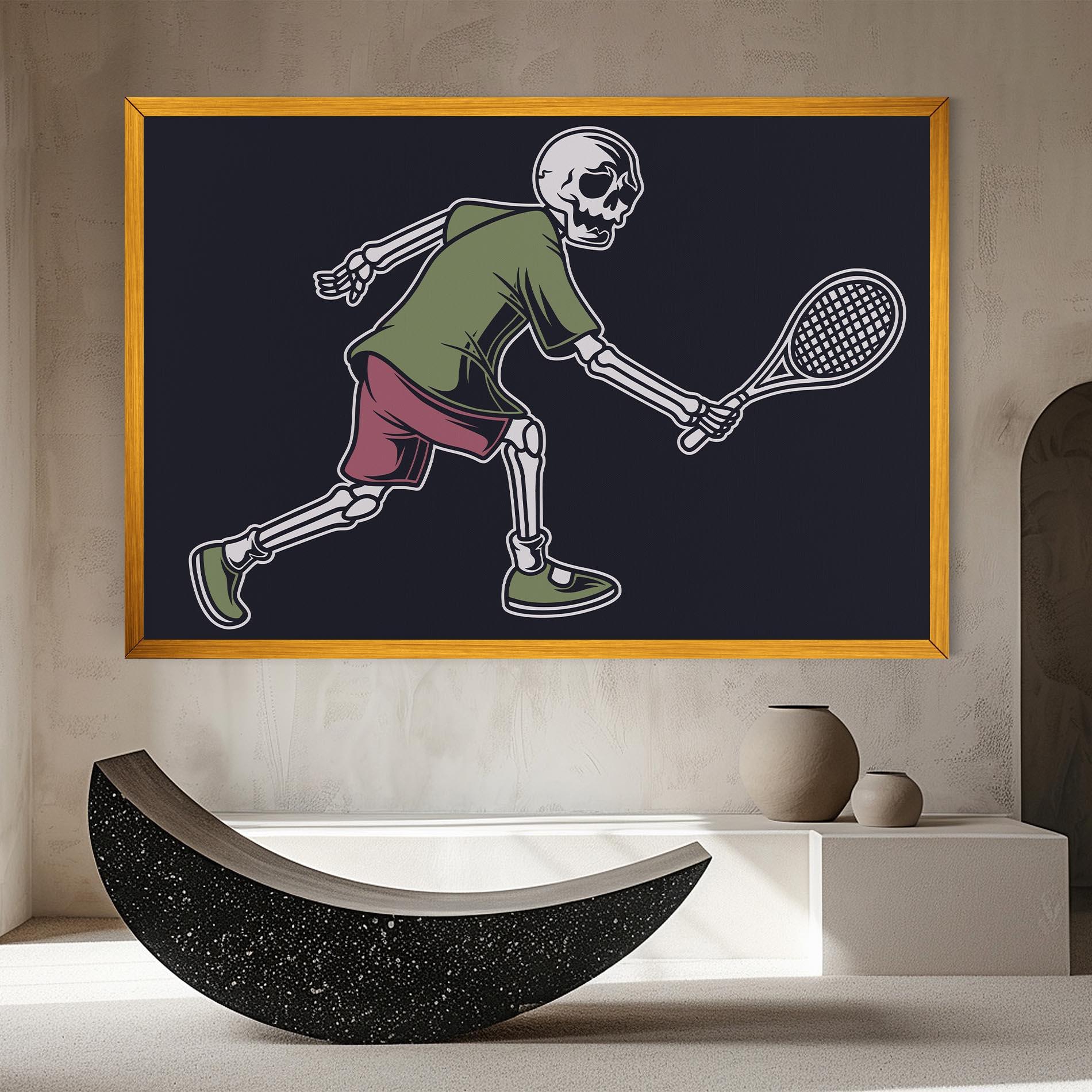 Tablou Canvas Skull Tennis mockup 8