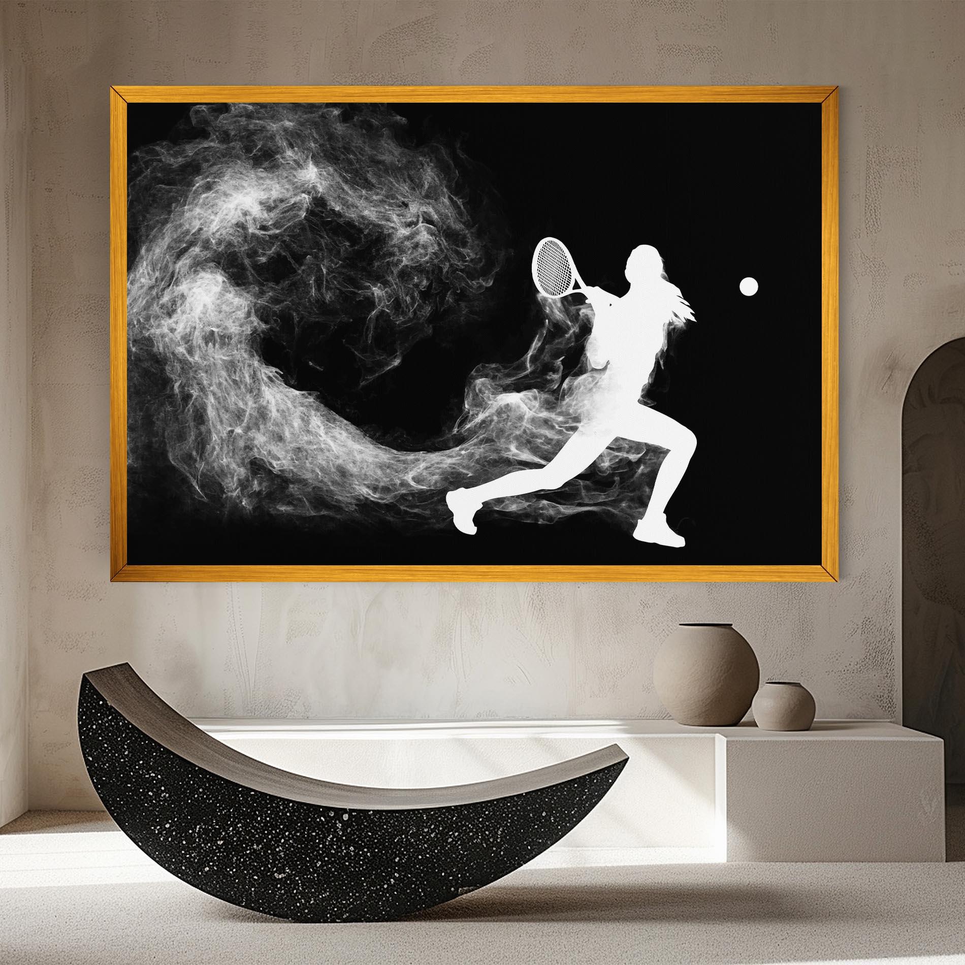 Tablou Canvas Tennis Spoke White mockup 8