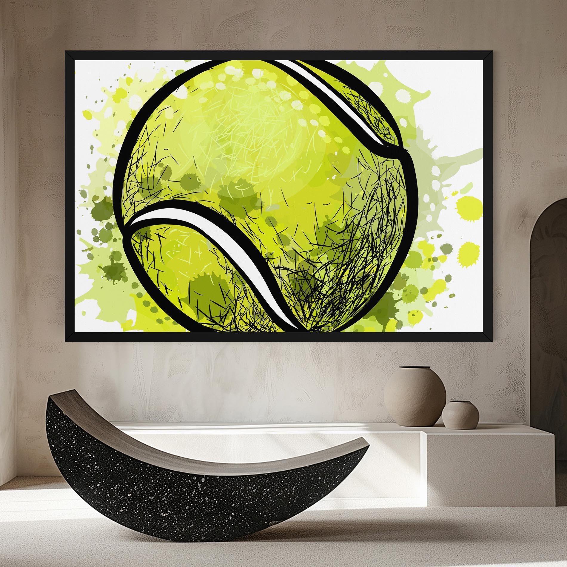 Tablou Canvas Big Tennis Ball mockup 8