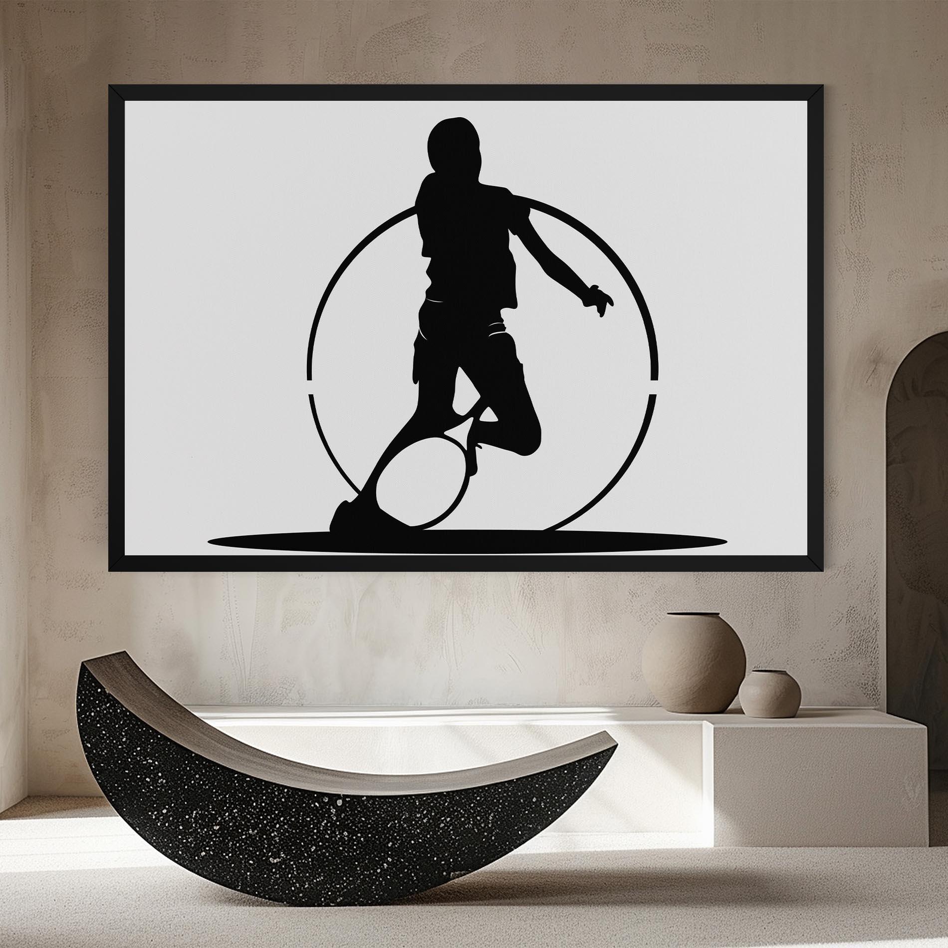 Tablou Canvas Black Tennis Circle mockup 8