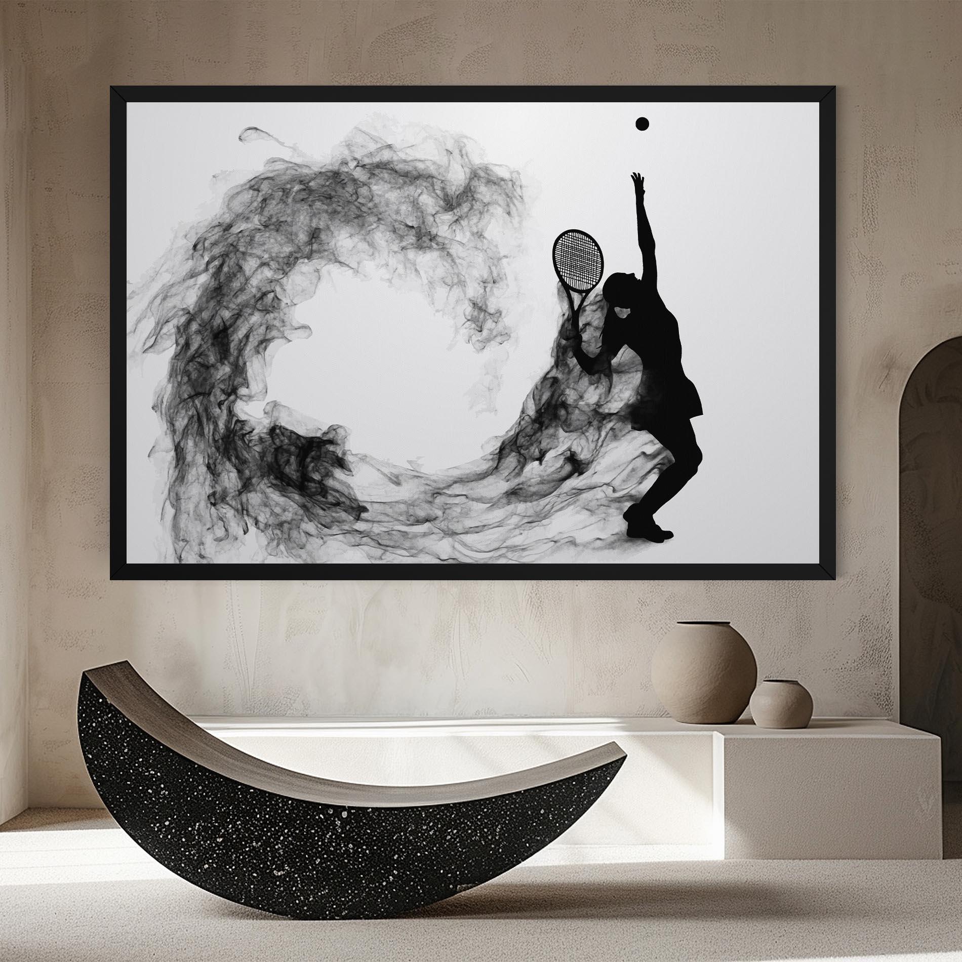 Tablou Canvas Black Tennis Smoke mockup 8