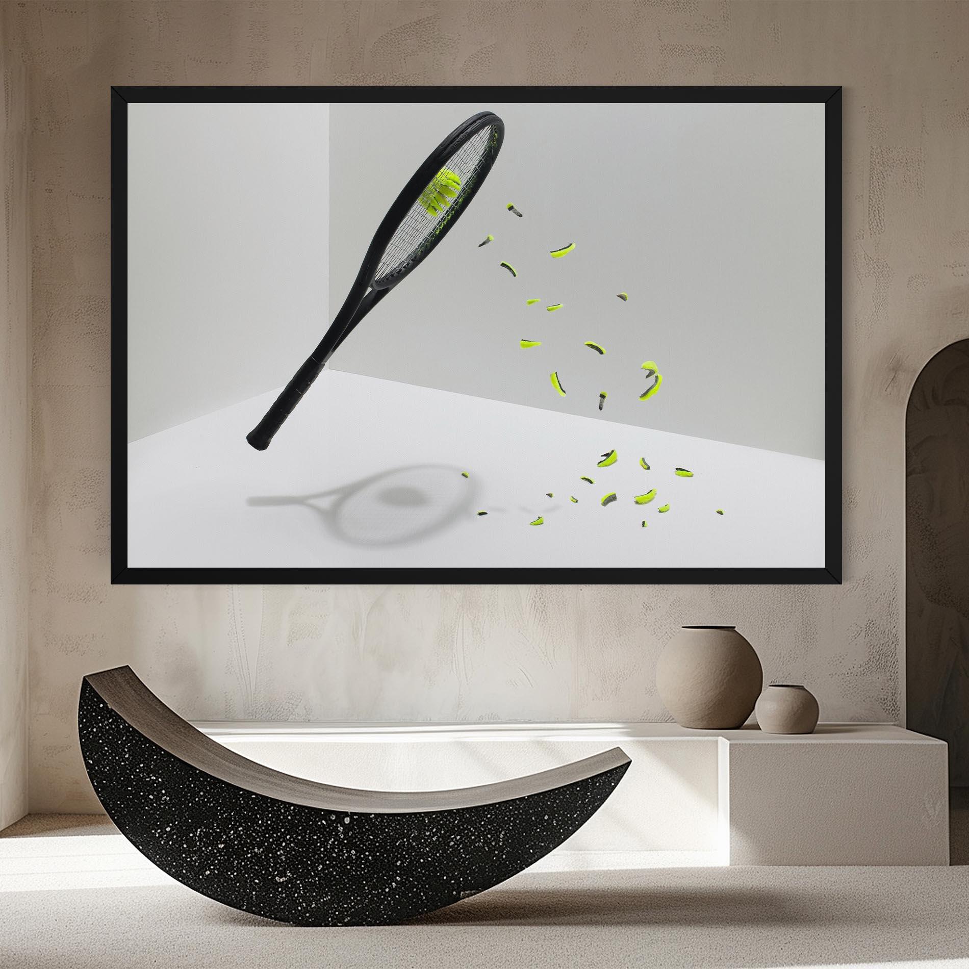 Tablou Canvas Broken Tennis Ball mockup 8