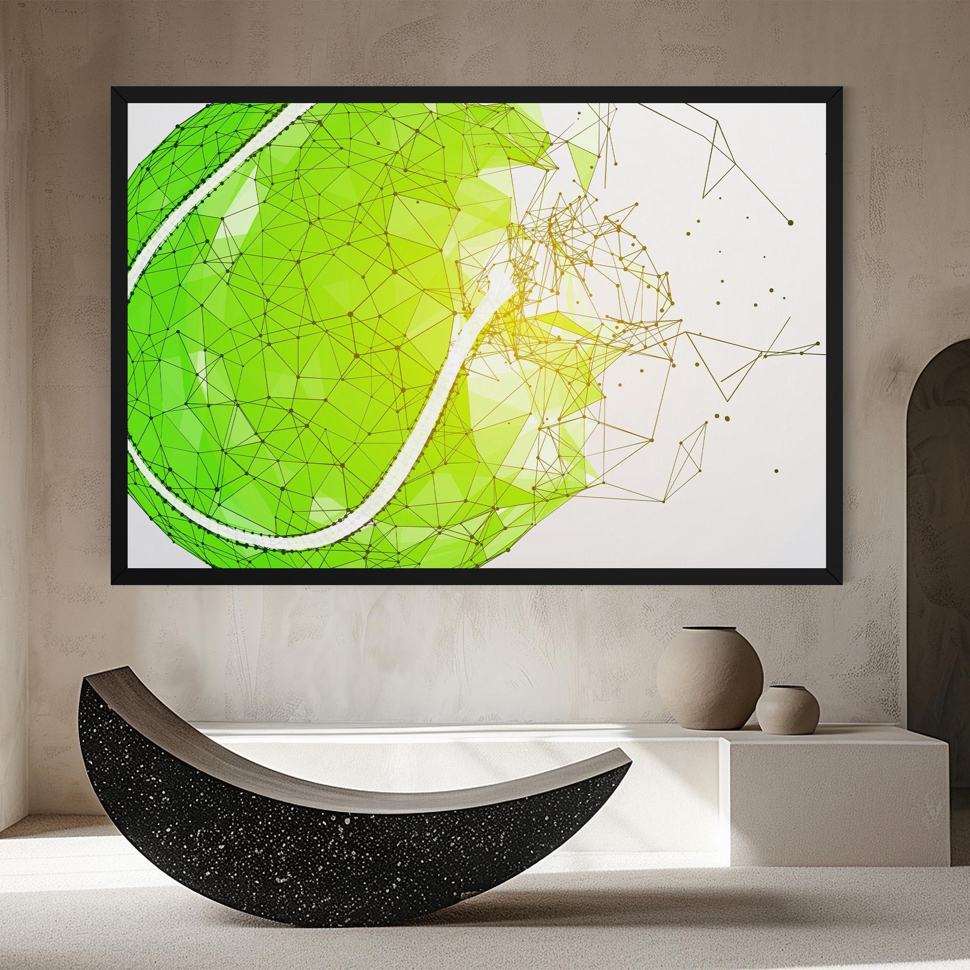 Tablou Canvas Green Line Tennis mockup 8