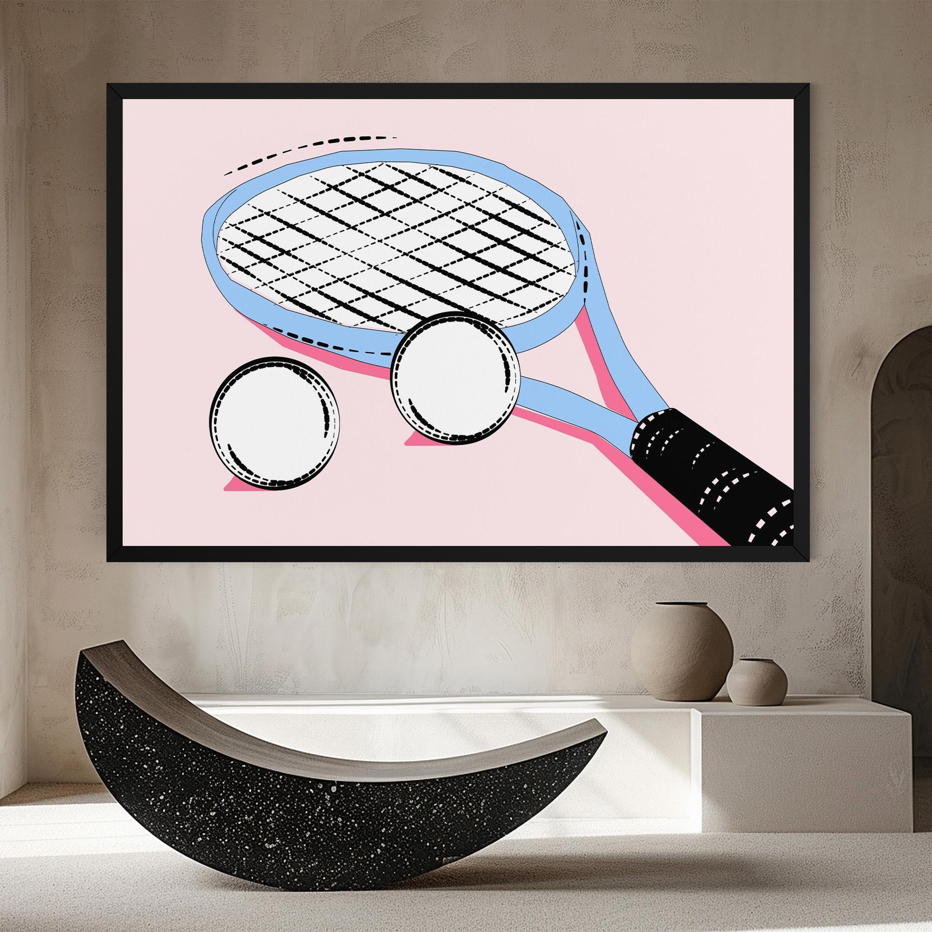 Tablou Canvas Pink Tennis mockup 8