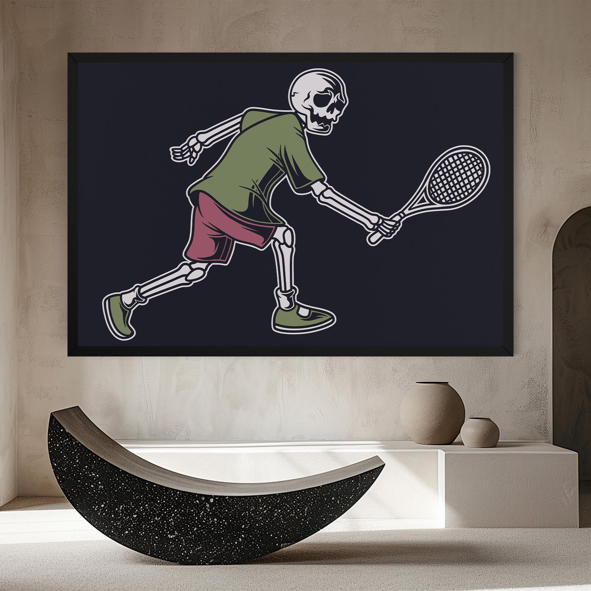 Tablou Canvas Skull Tennis mockup 8