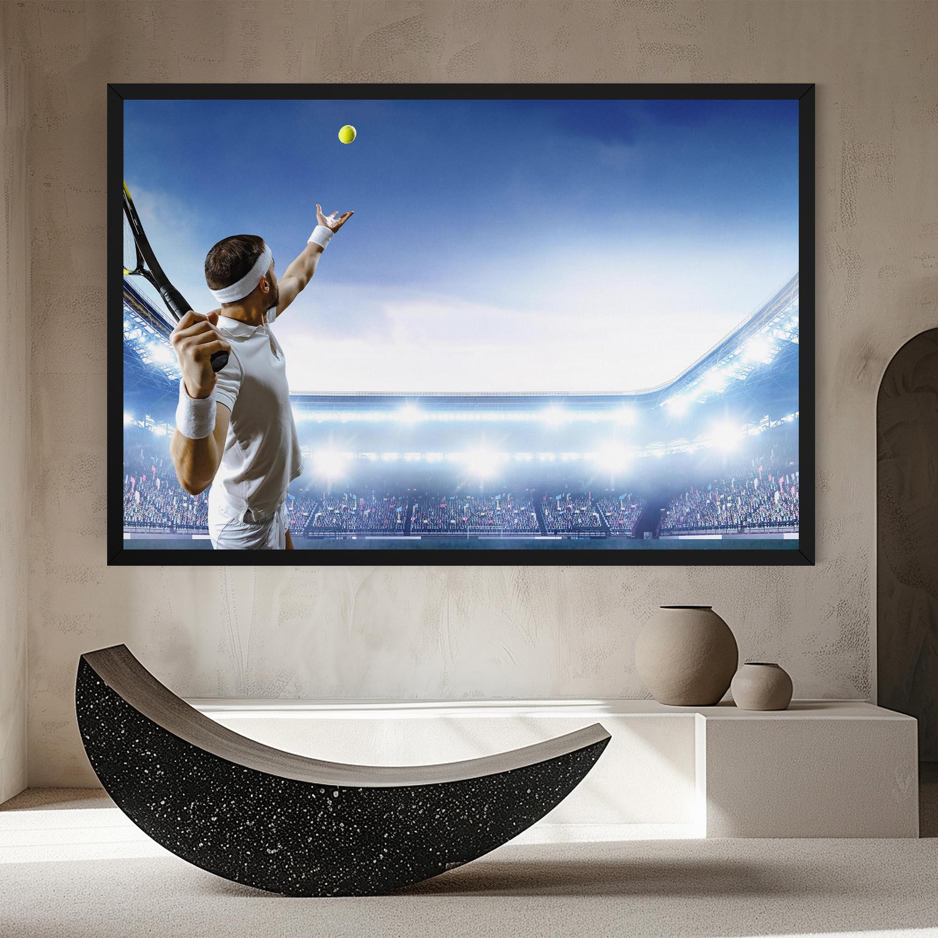 Tablou Canvas Stadium Tennis Player mockup 8