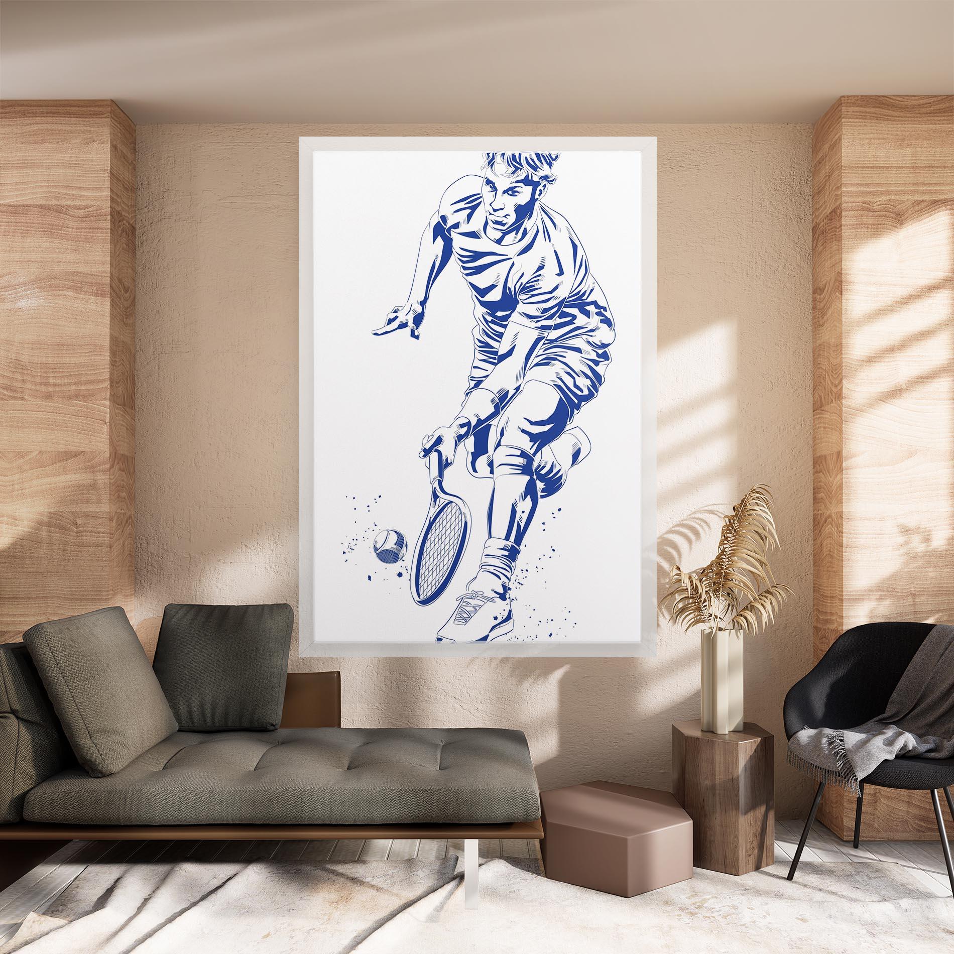 Tablou Canvas Blue Tennis mockup 8