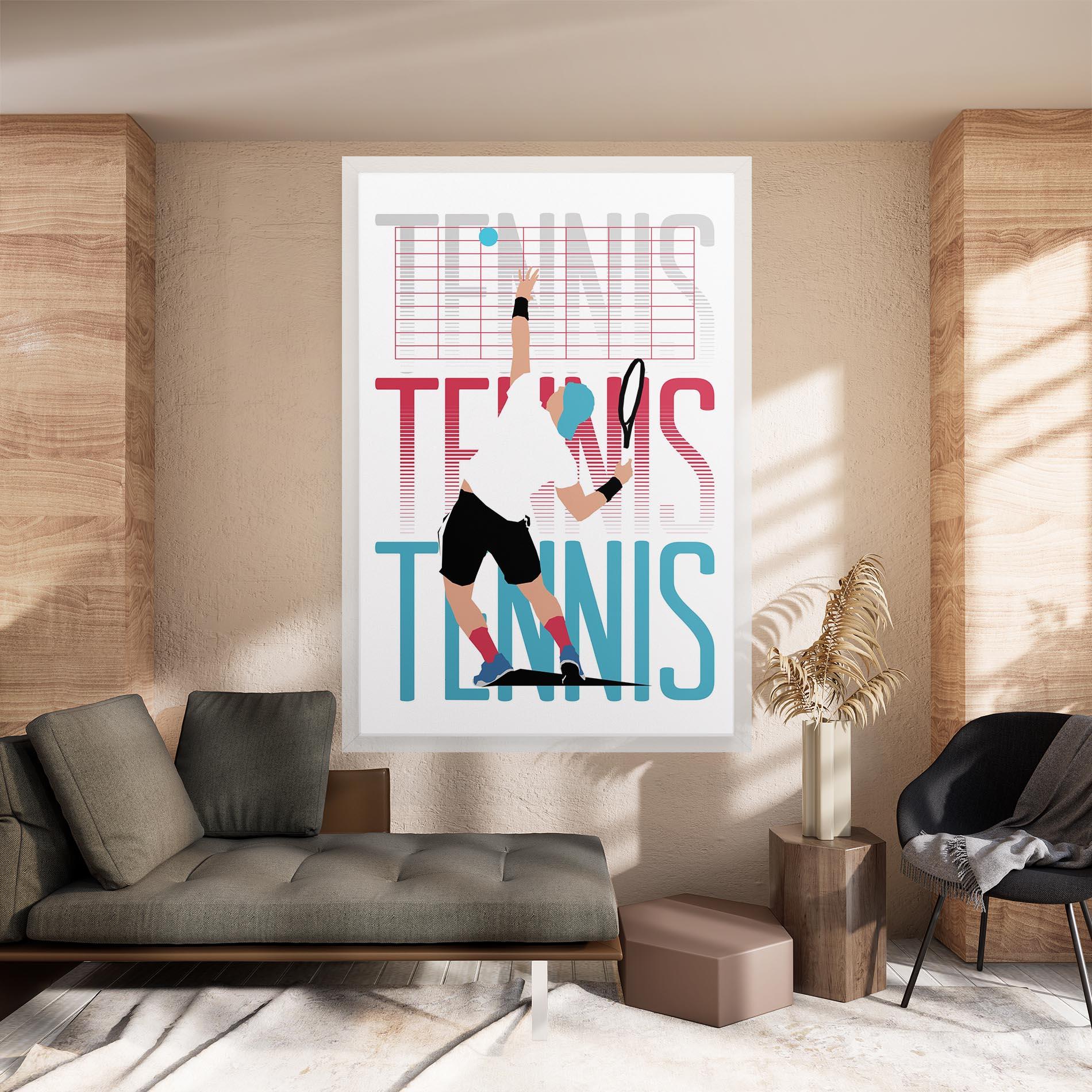 Tablou Canvas Tennis Ball Jump mockup 8