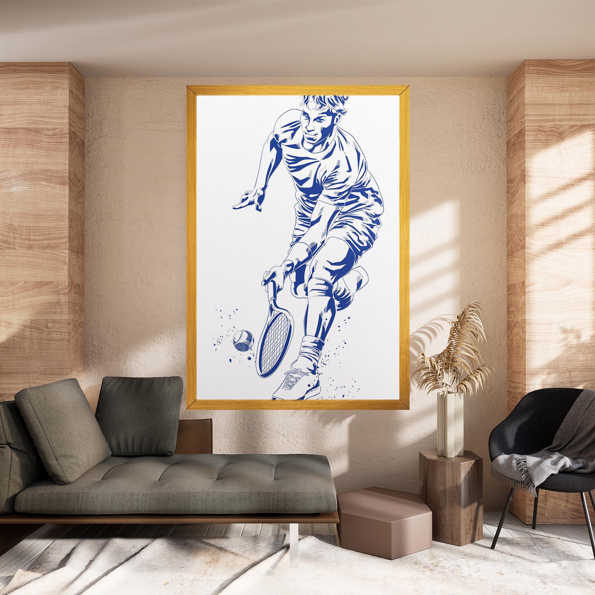 Tablou Canvas Blue Tennis mockup 8