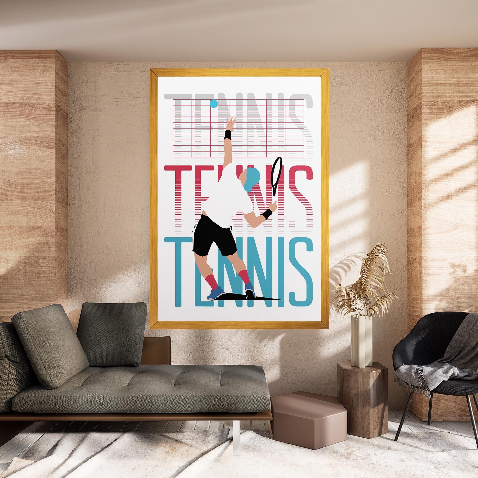 Tablou Canvas Tennis Ball Jump mockup 8