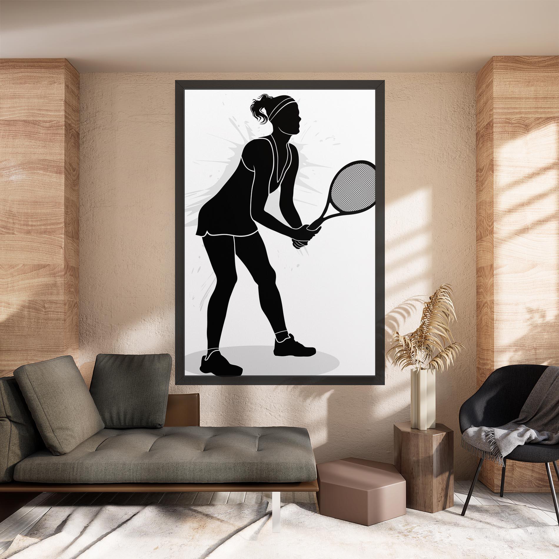 Tablou Canvas Female Tennis Player mockup 8