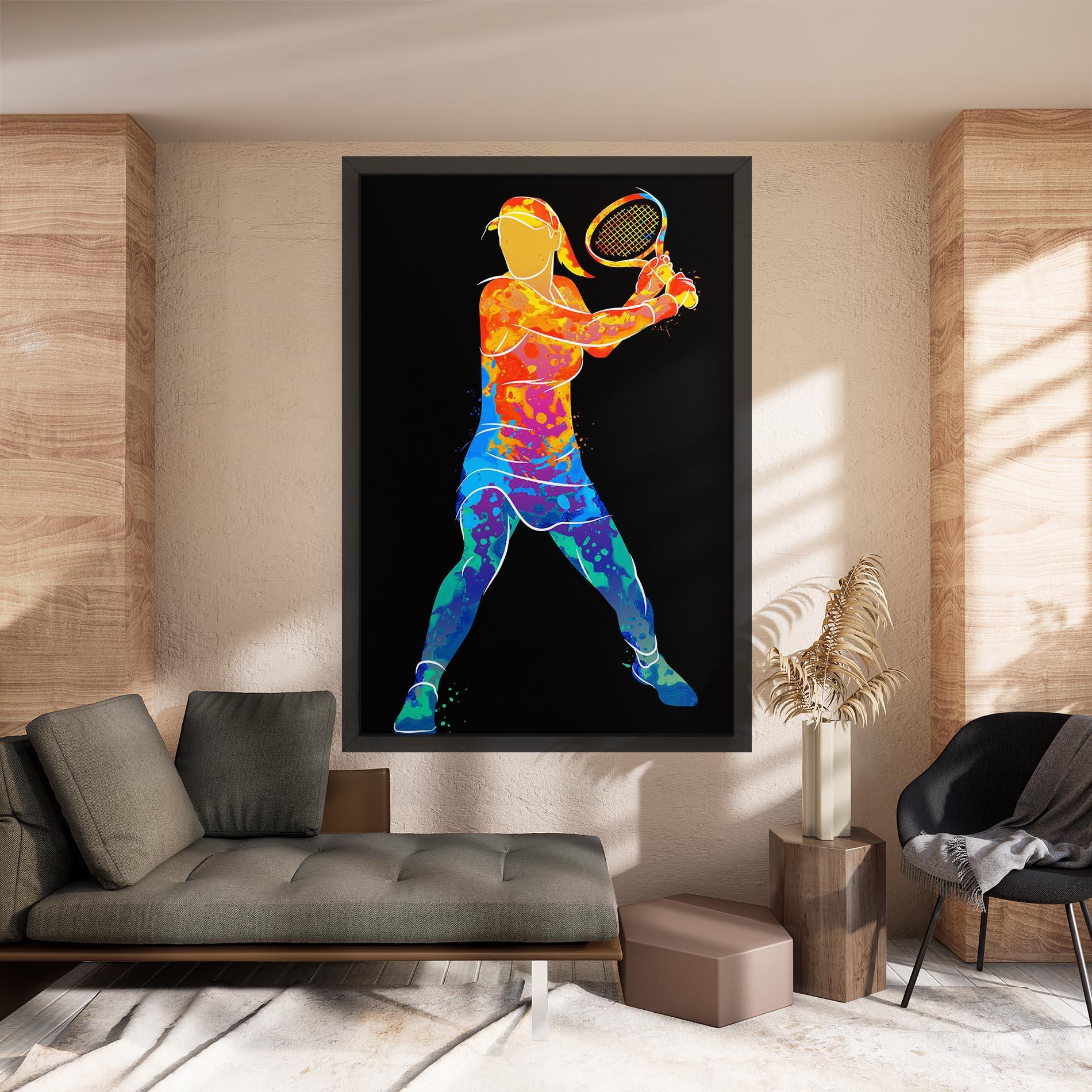 Tablou Canvas Green Orange Tennis mockup 8