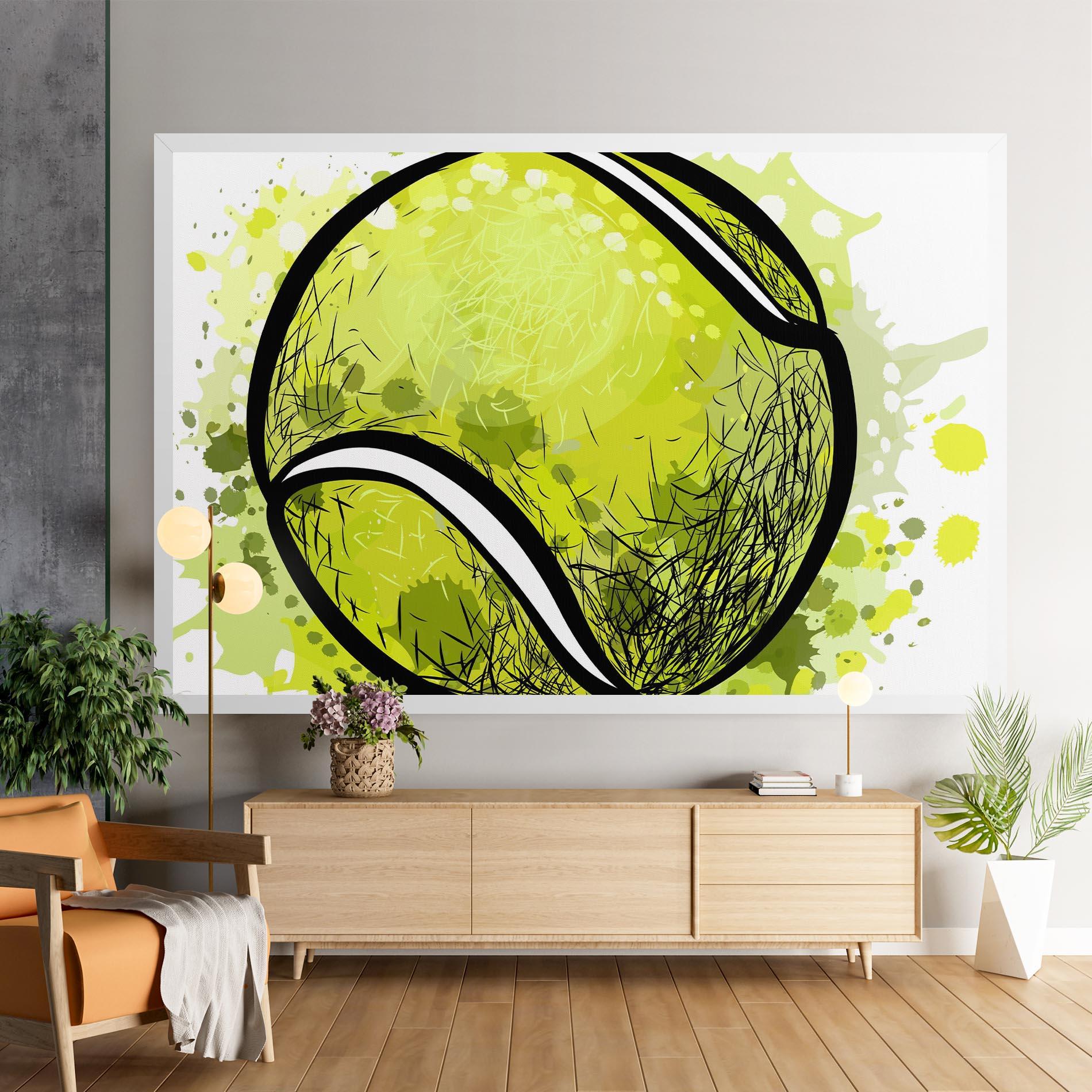 Tablou Canvas Big Tennis Ball mockup 9