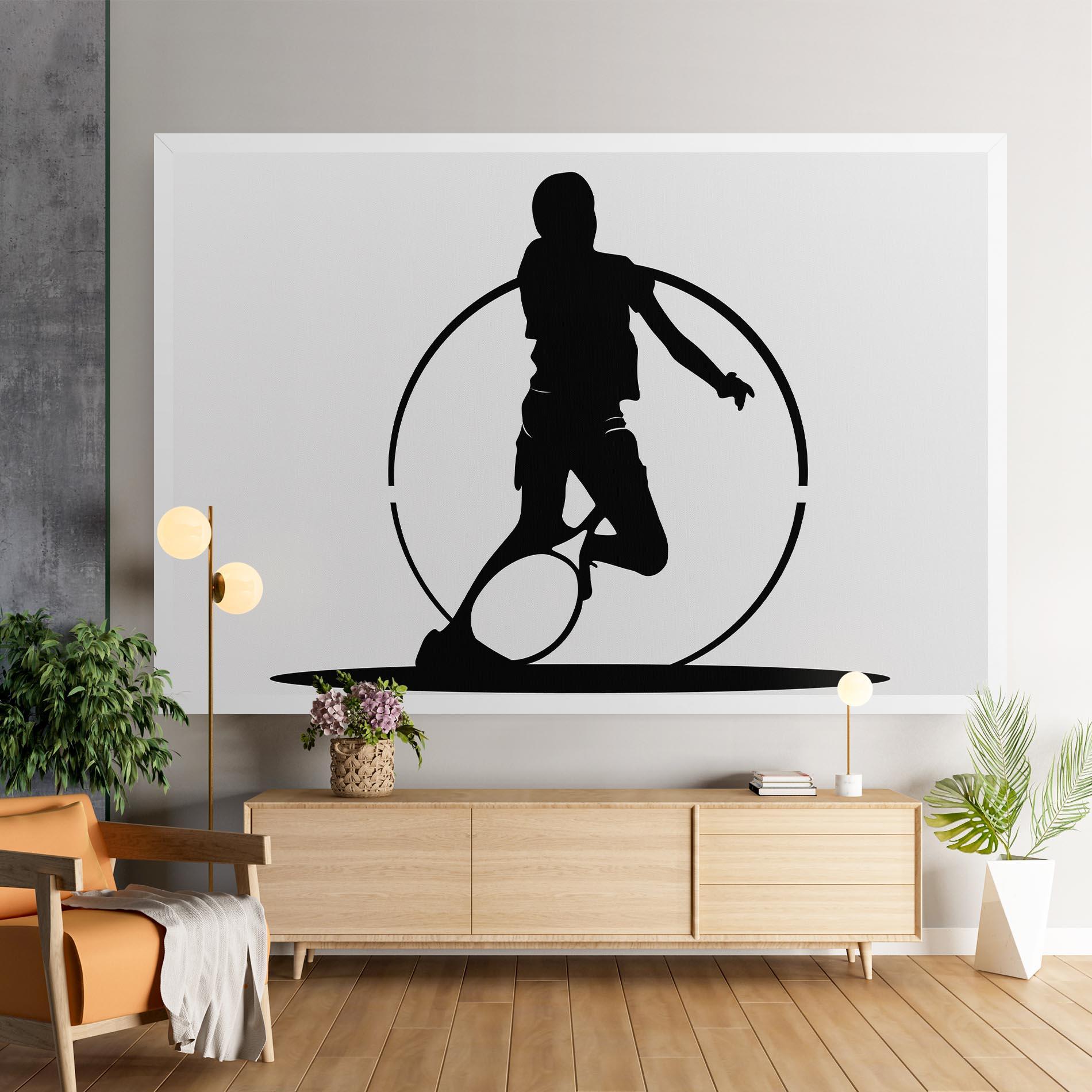 Tablou Canvas Black Tennis Circle mockup 9