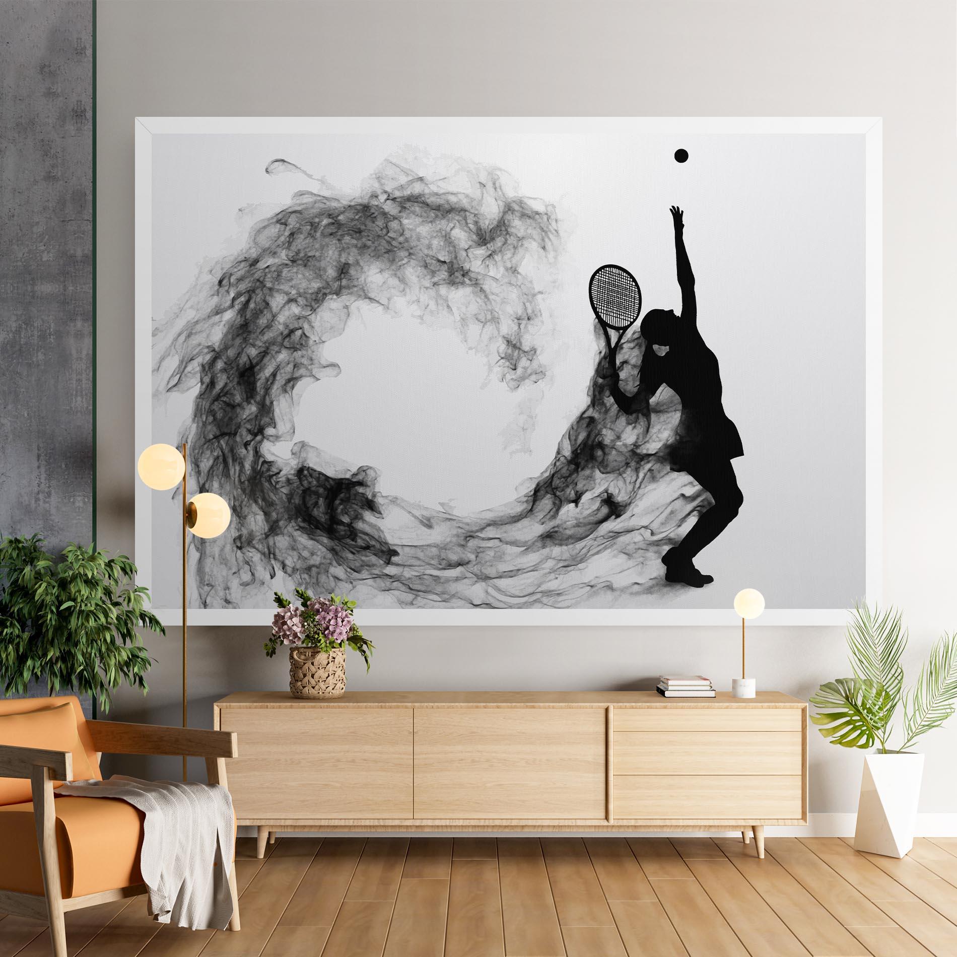 Tablou Canvas Black Tennis Smoke mockup 9