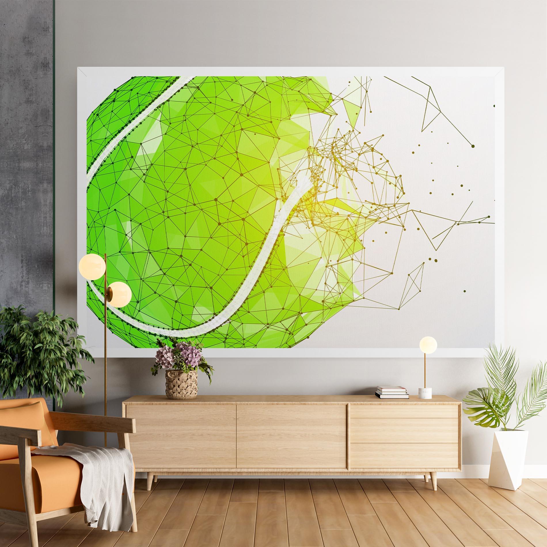 Tablou Canvas Green Line Tennis mockup 9